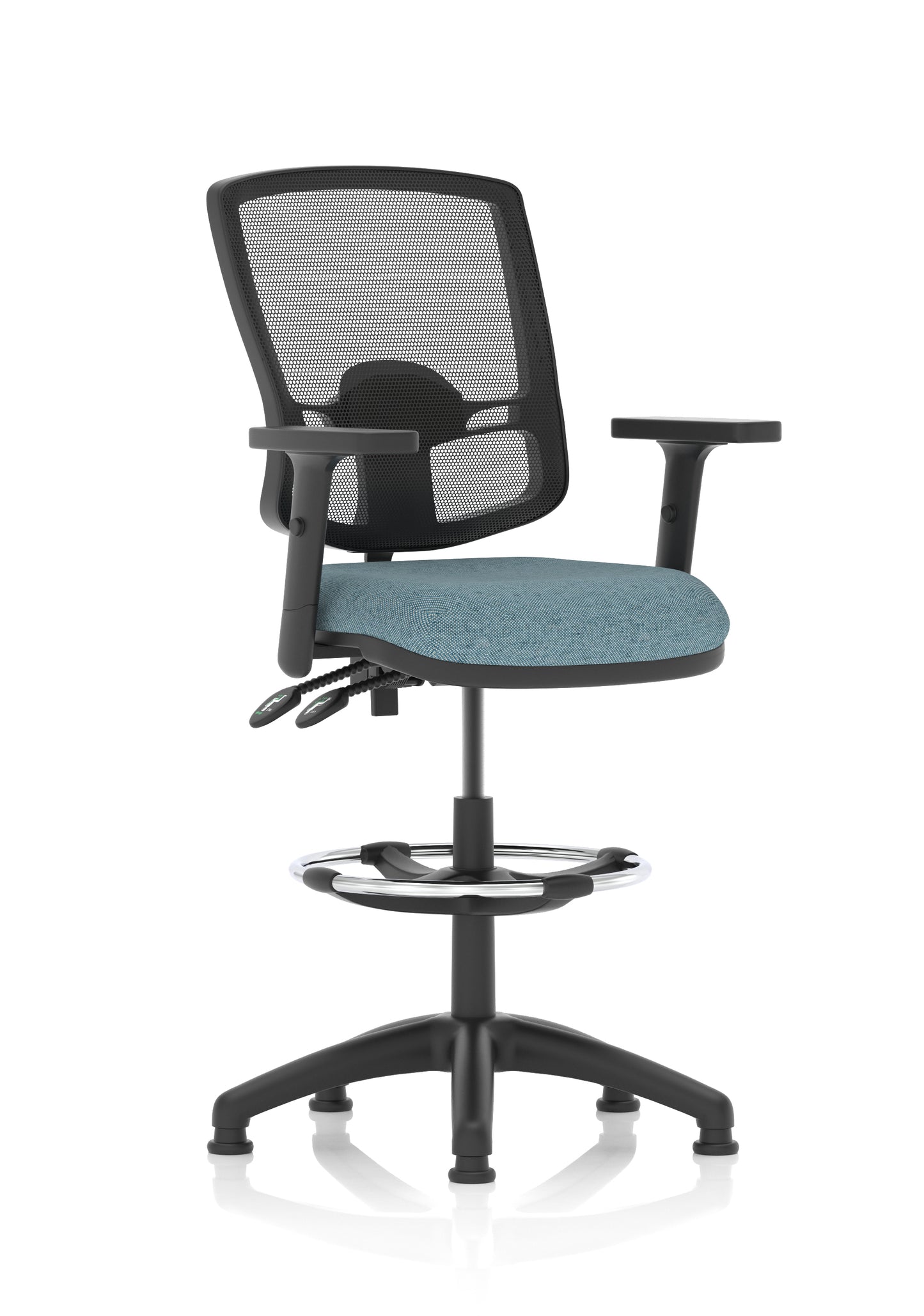 Eclipse Plus II Deluxe Mesh Back Task Operator Office Chair - Multiple Arm Options - Draughtsman Kit Option - Available in 20 Colour Choices