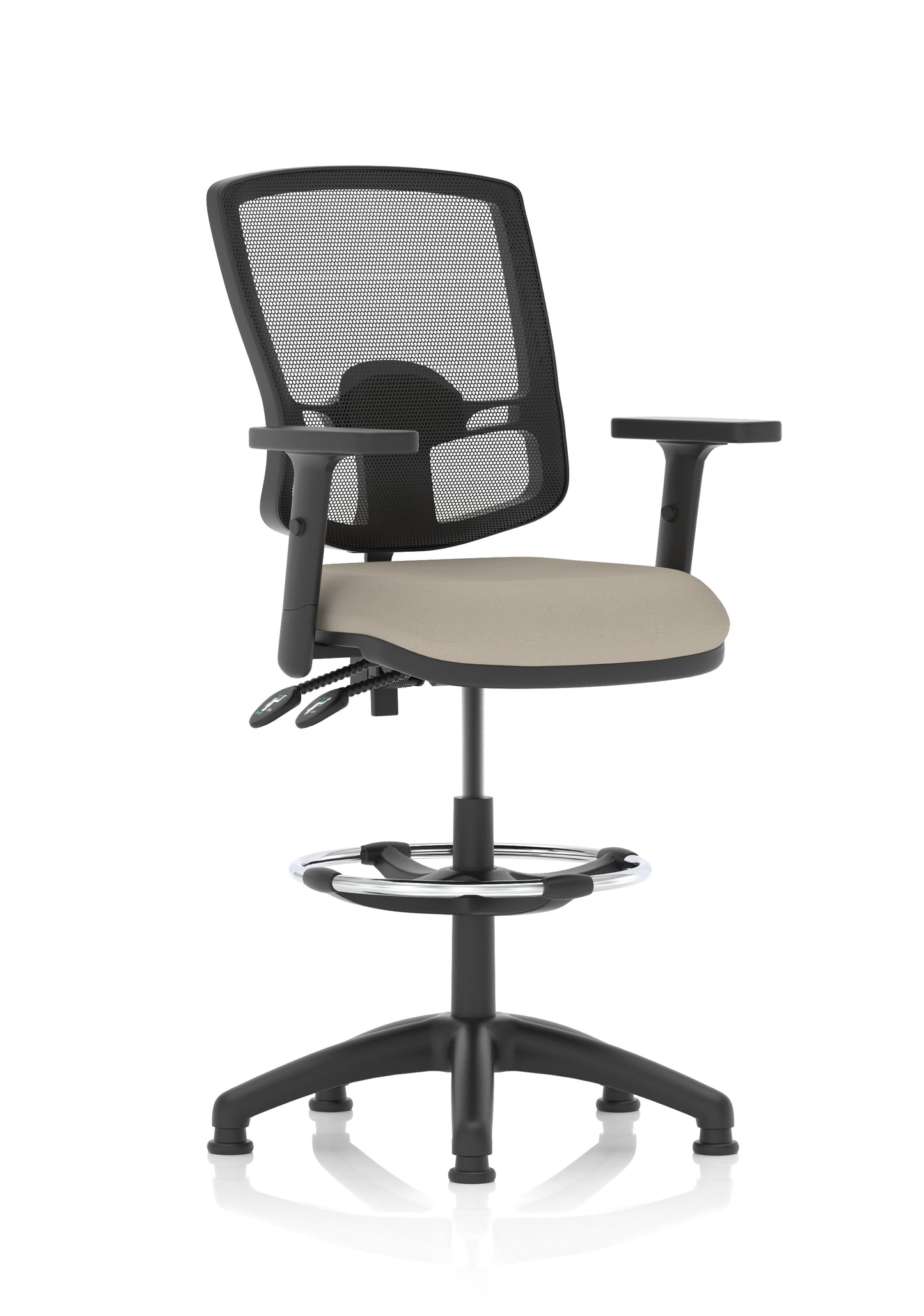 Eclipse Plus II Deluxe Mesh Back Task Operator Office Chair - Multiple Arm Options - Draughtsman Kit Option - Available in 20 Colour Choices