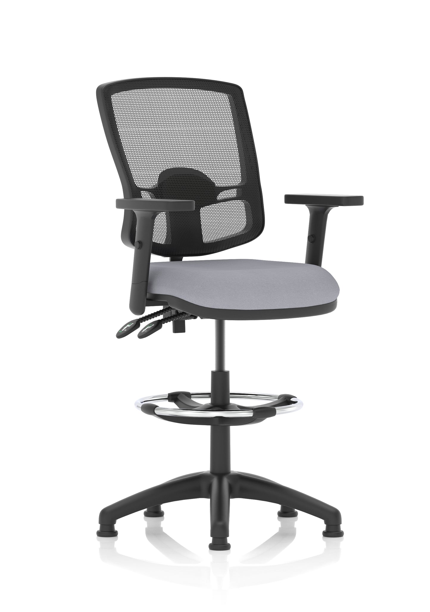 Eclipse Plus II Deluxe Mesh Back Task Operator Office Chair - Multiple Arm Options - Draughtsman Kit Option - Available in 20 Colour Choices