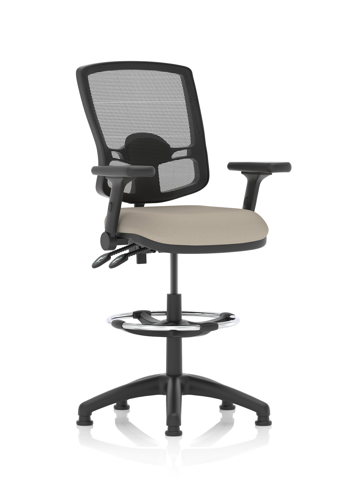 Eclipse Plus II Deluxe Mesh Back Task Operator Office Chair - Multiple Arm Options - Draughtsman Kit Option - Available in 20 Colour Choices