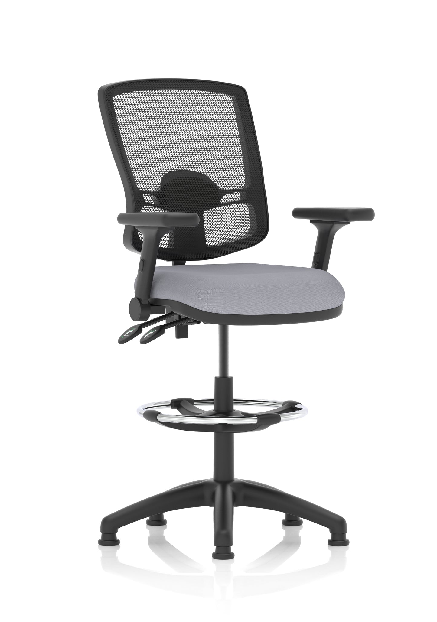 Eclipse Plus II Deluxe Mesh Back Task Operator Office Chair - Multiple Arm Options - Draughtsman Kit Option - Available in 20 Colour Choices