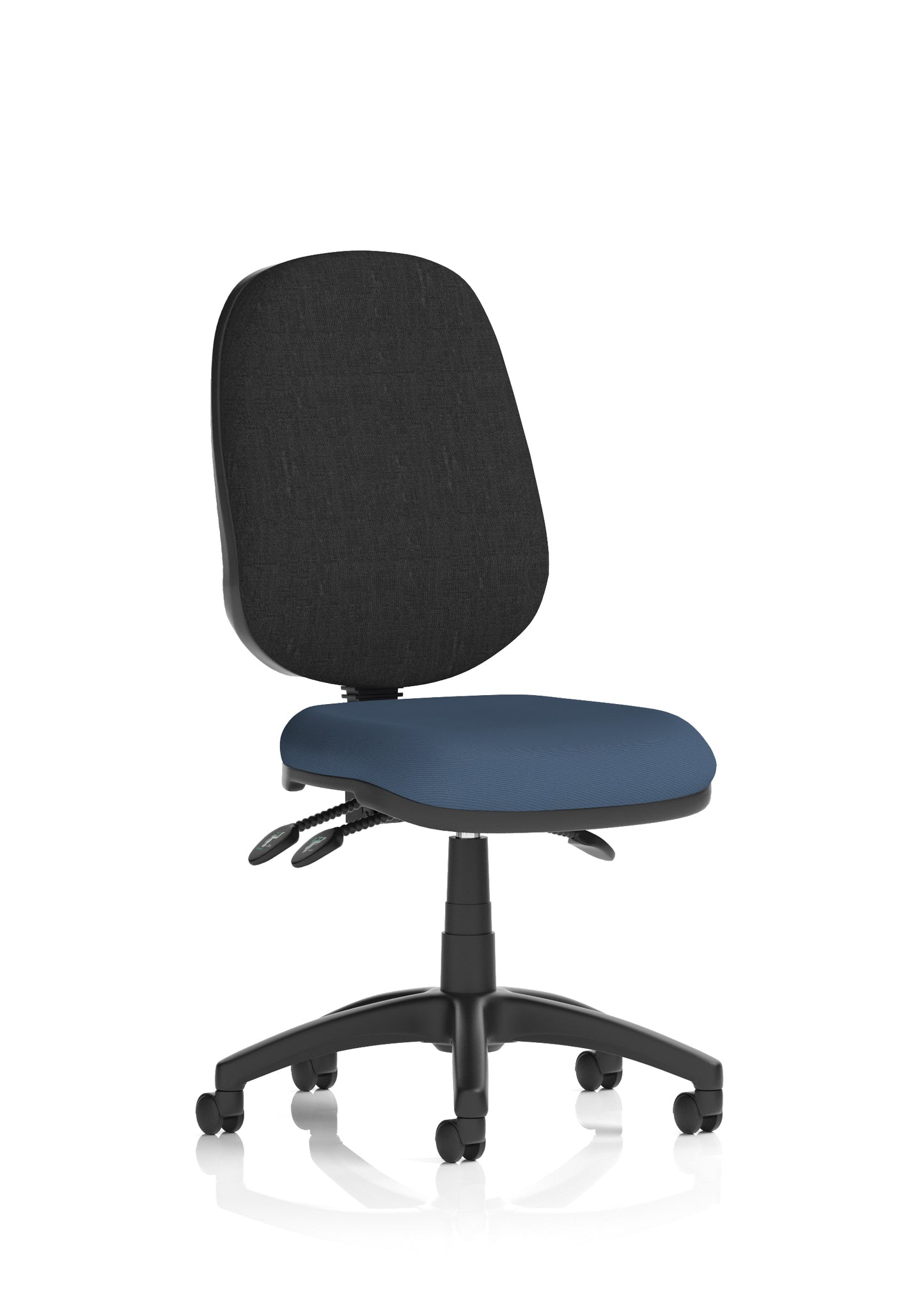 Eclipse Plus III Medium Back Fabric Task Operator Office Chair - Multiple Arm Options - Available in 20 Colour Choices