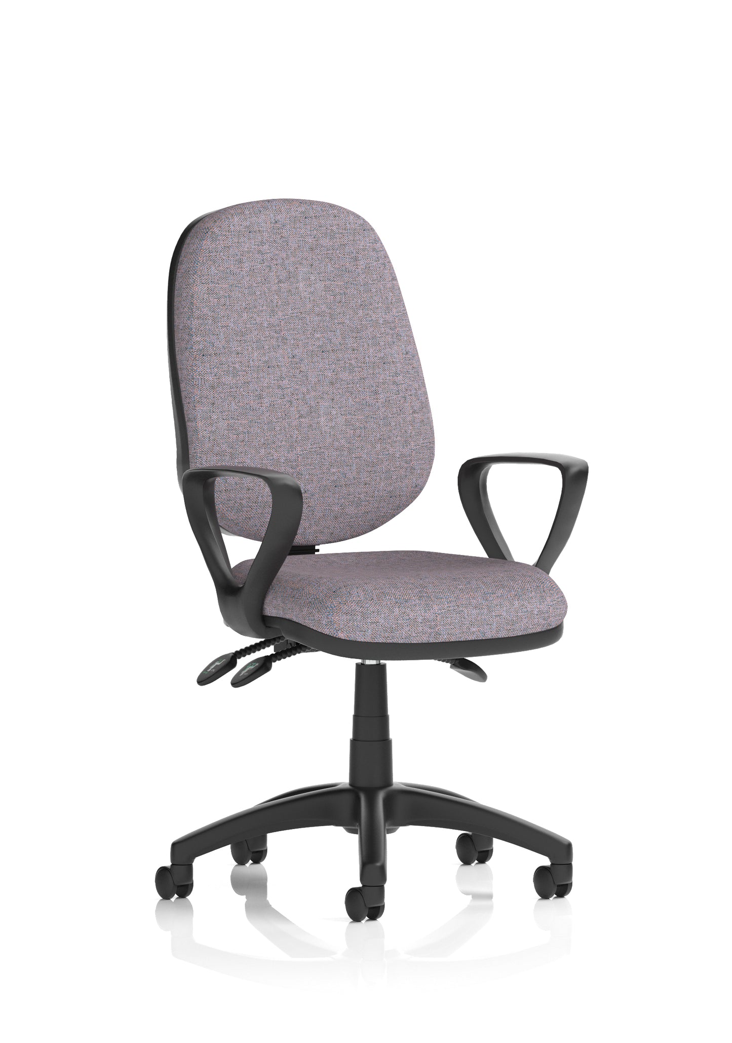 Eclipse Plus III Medium Back Fabric Task Operator Office Chair - Multiple Arm Options - Available in 20 Colour Choices