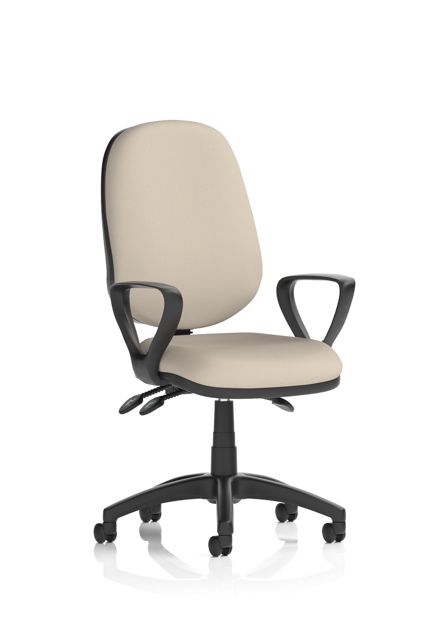 Eclipse Plus III Medium Back Fabric Task Operator Office Chair - Multiple Arm Options - Available in 20 Colour Choices