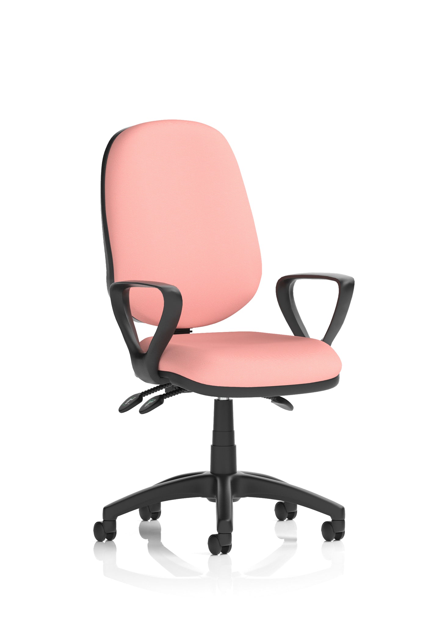 Eclipse Plus III Medium Back Fabric Task Operator Office Chair - Multiple Arm Options - Available in 20 Colour Choices