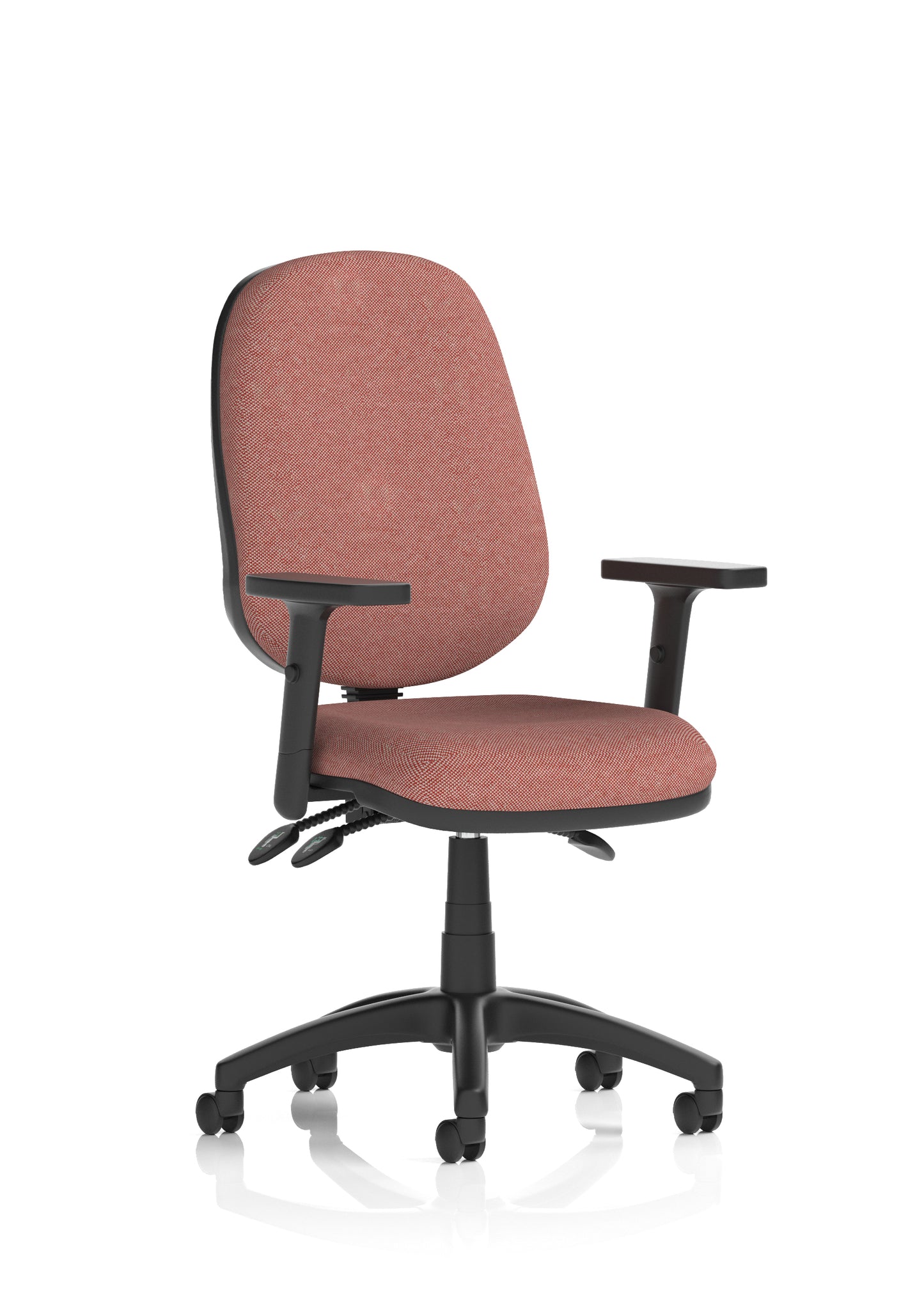 Eclipse Plus III Medium Back Fabric Task Operator Office Chair - Multiple Arm Options - Available in 20 Colour Choices