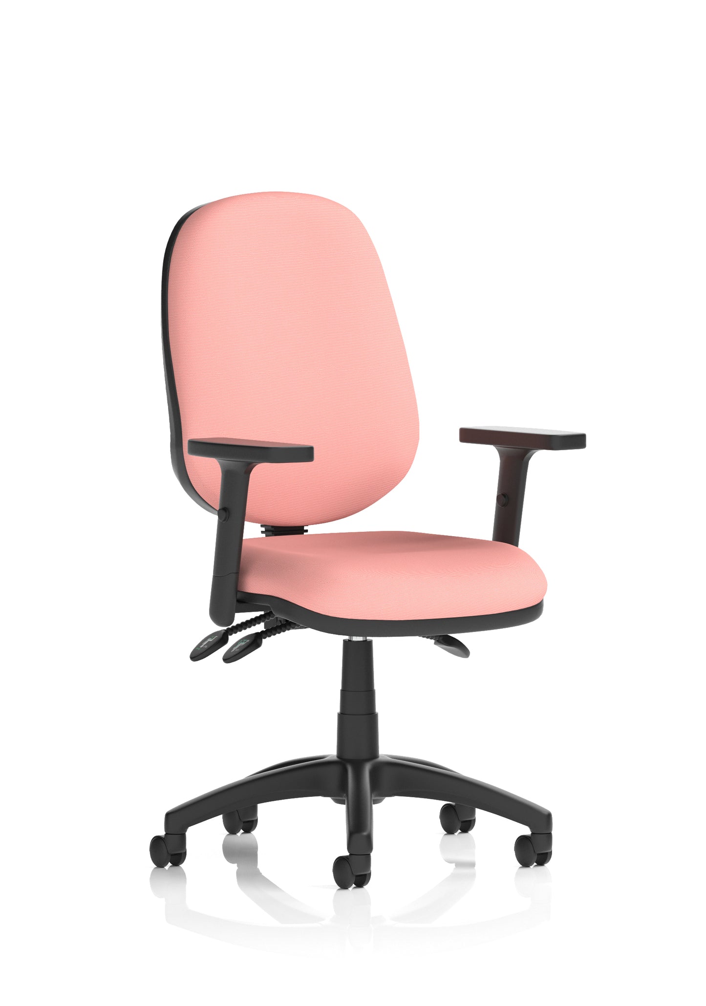 Eclipse Plus III Medium Back Fabric Task Operator Office Chair - Multiple Arm Options - Available in 20 Colour Choices