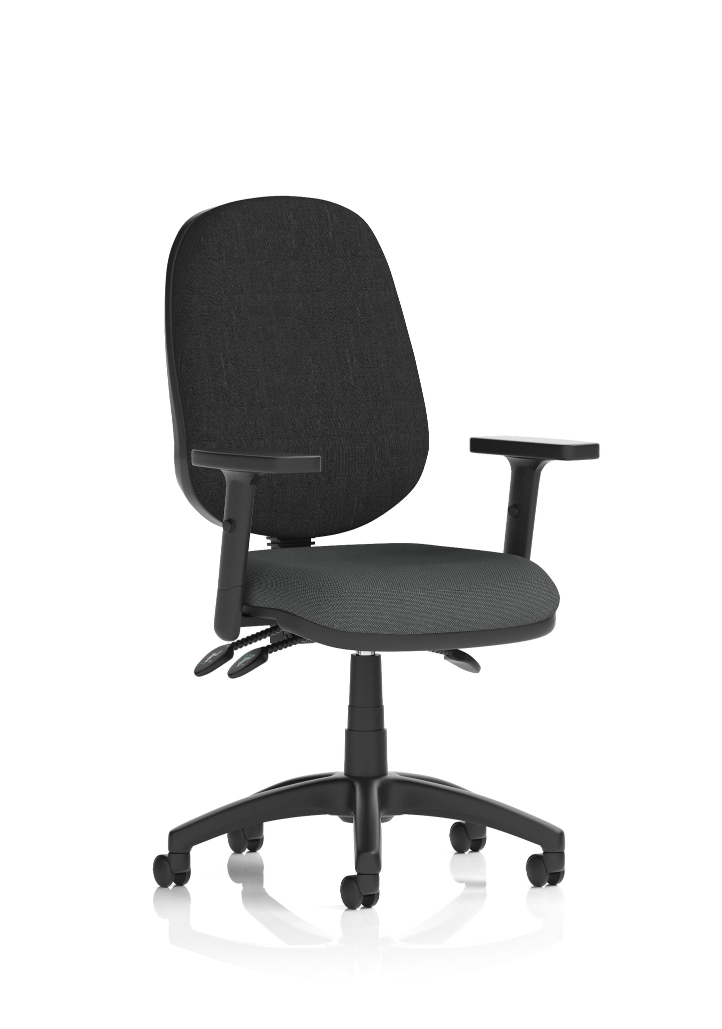 Eclipse Plus III Medium Back Fabric Task Operator Office Chair - Multiple Arm Options - Available in 20 Colour Choices