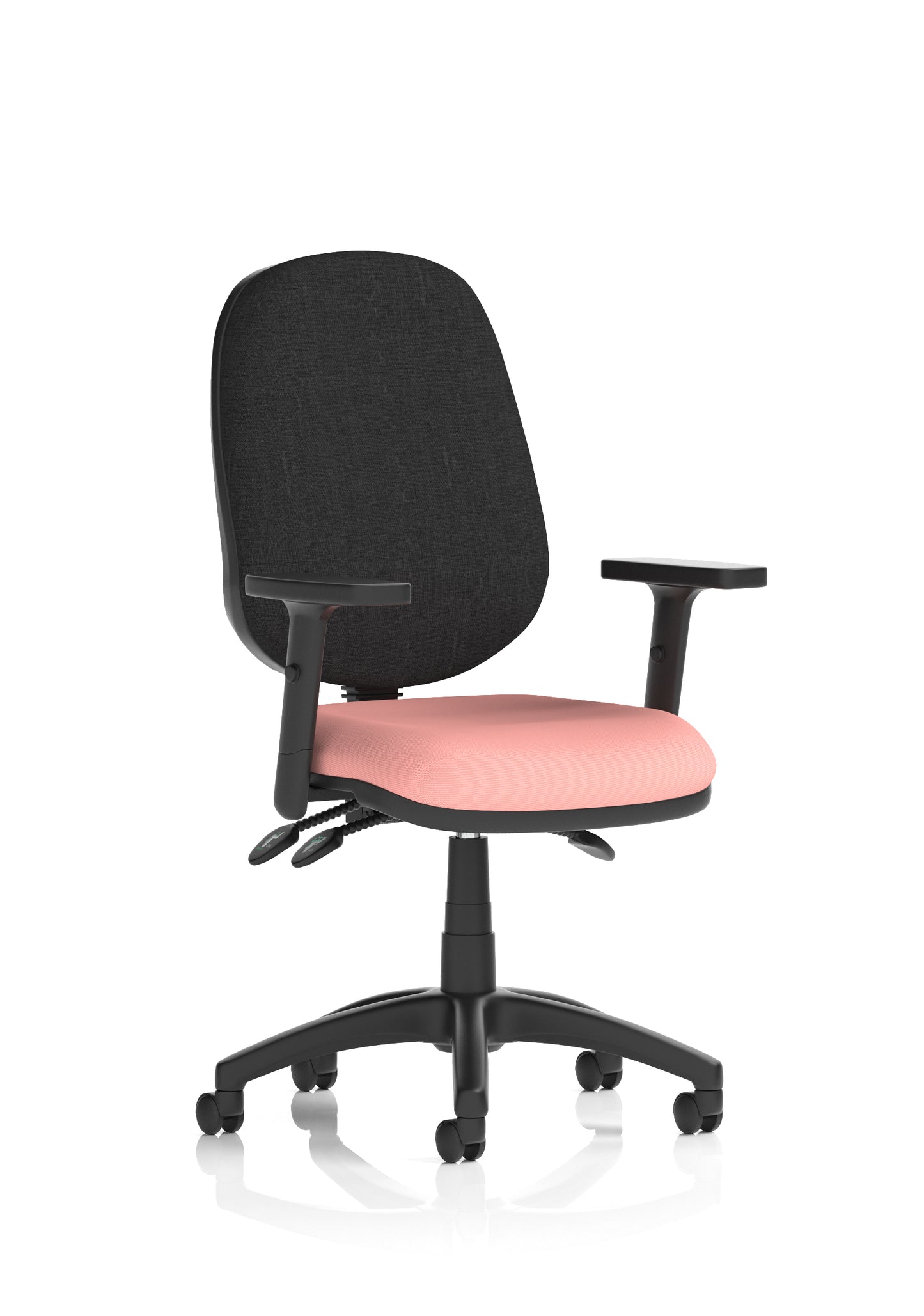 Eclipse Plus III Medium Back Fabric Task Operator Office Chair - Multiple Arm Options - Available in 20 Colour Choices