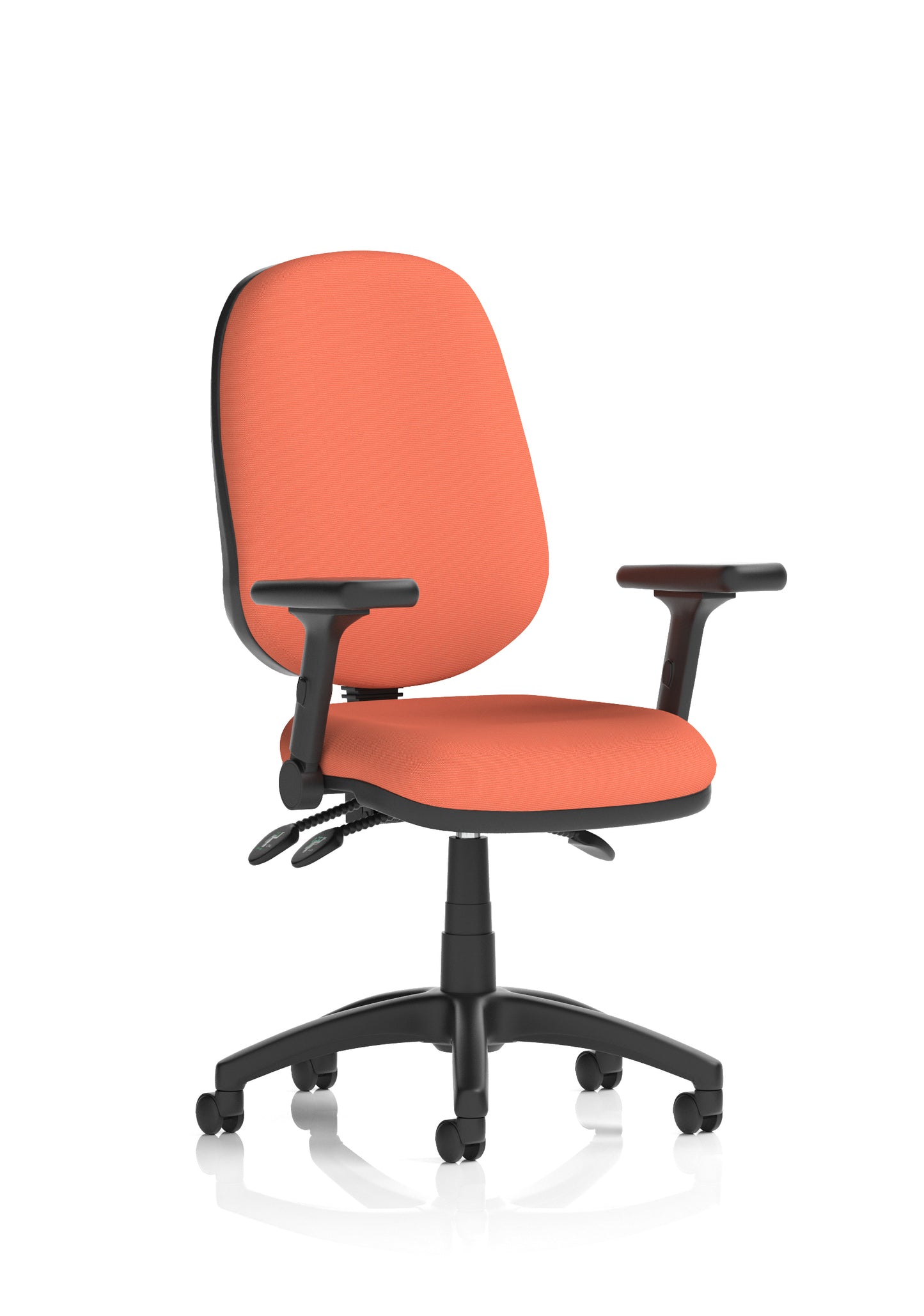 Eclipse Plus III Medium Back Fabric Task Operator Office Chair - Multiple Arm Options - Available in 20 Colour Choices