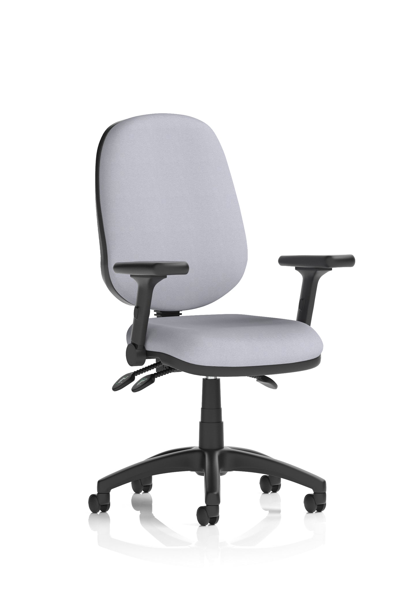 Eclipse Plus III Medium Back Fabric Task Operator Office Chair - Multiple Arm Options - Available in 20 Colour Choices