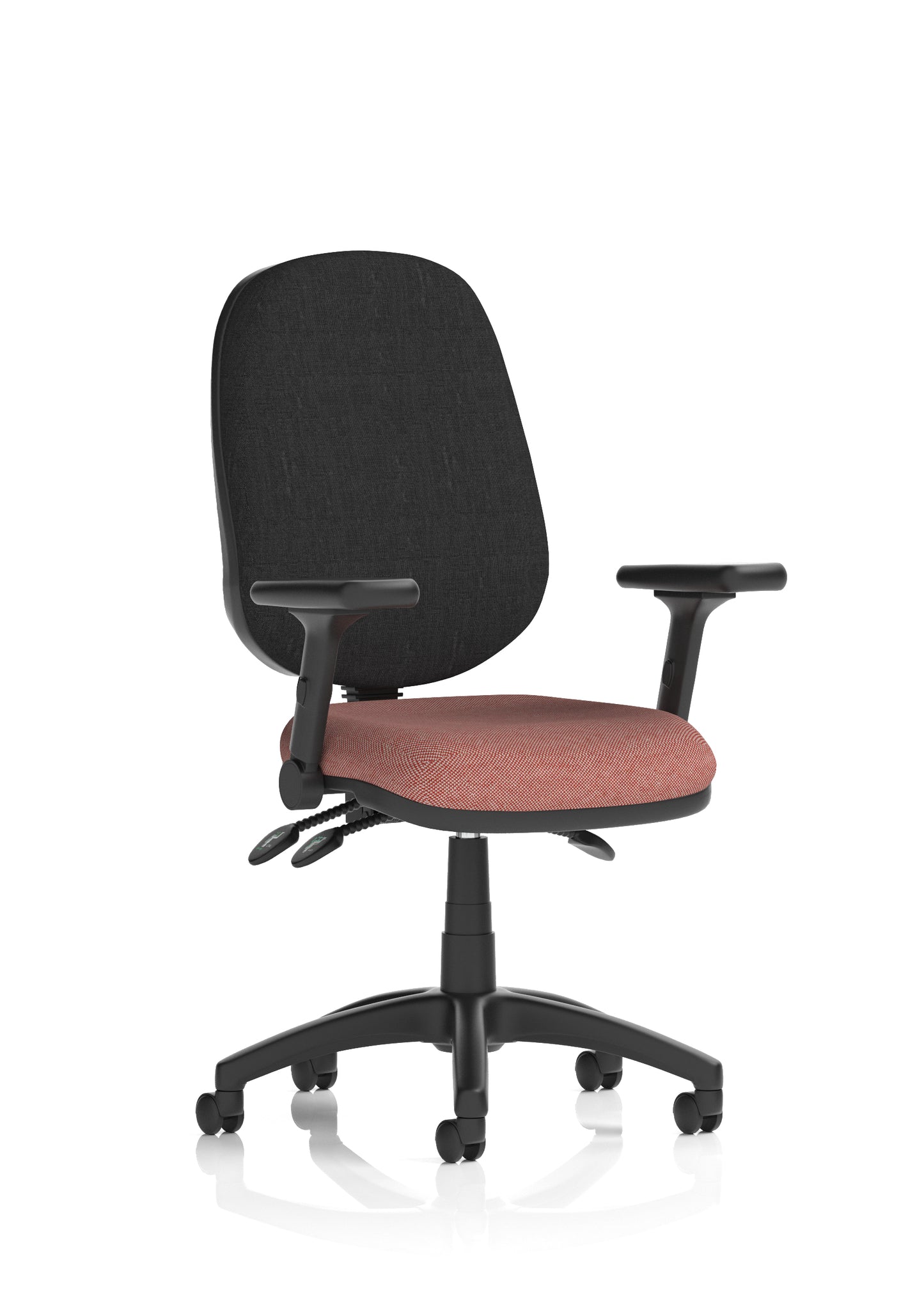 Eclipse Plus III Medium Back Fabric Task Operator Office Chair - Multiple Arm Options - Available in 20 Colour Choices