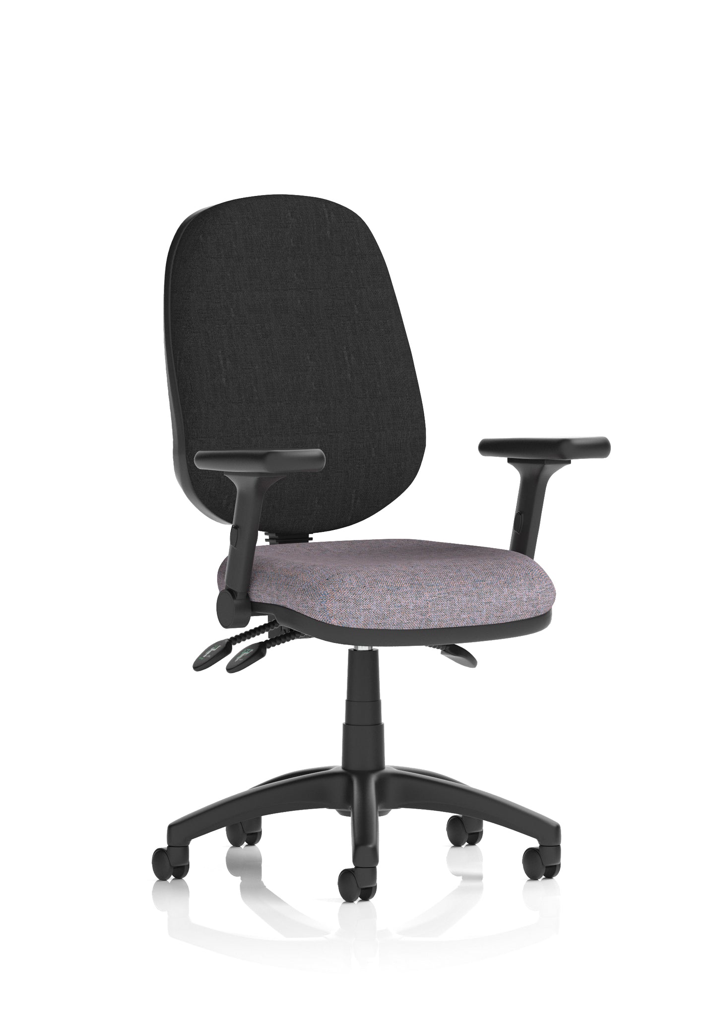 Eclipse Plus III Medium Back Fabric Task Operator Office Chair - Multiple Arm Options - Available in 20 Colour Choices