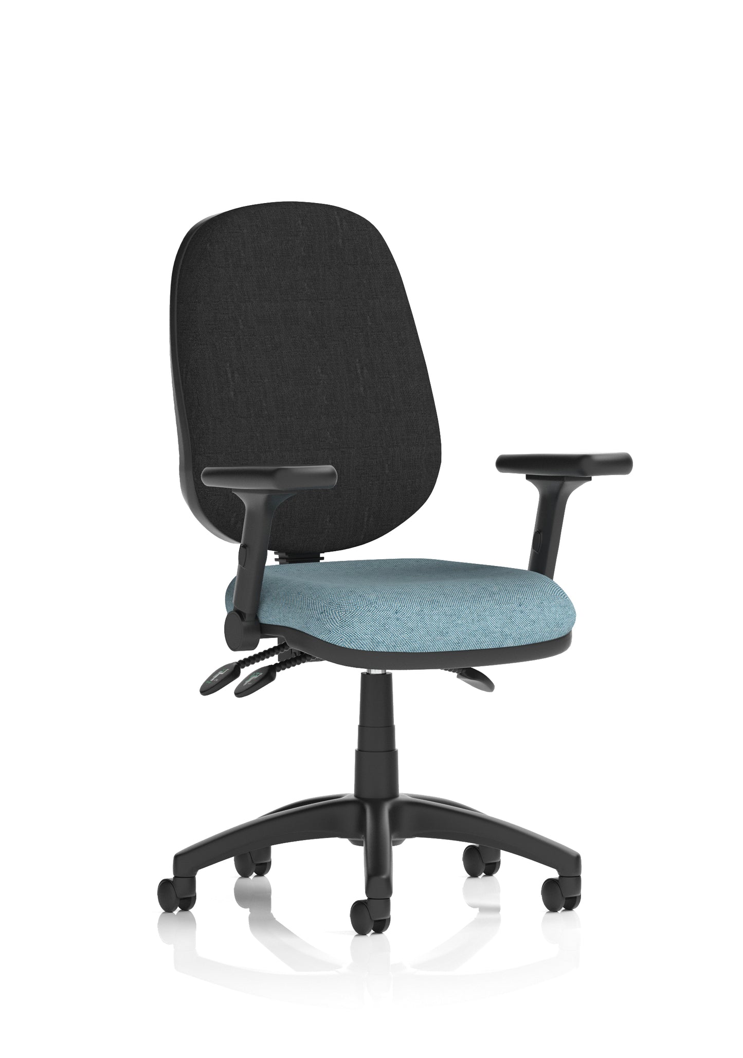 Eclipse Plus III Medium Back Fabric Task Operator Office Chair - Multiple Arm Options - Available in 20 Colour Choices