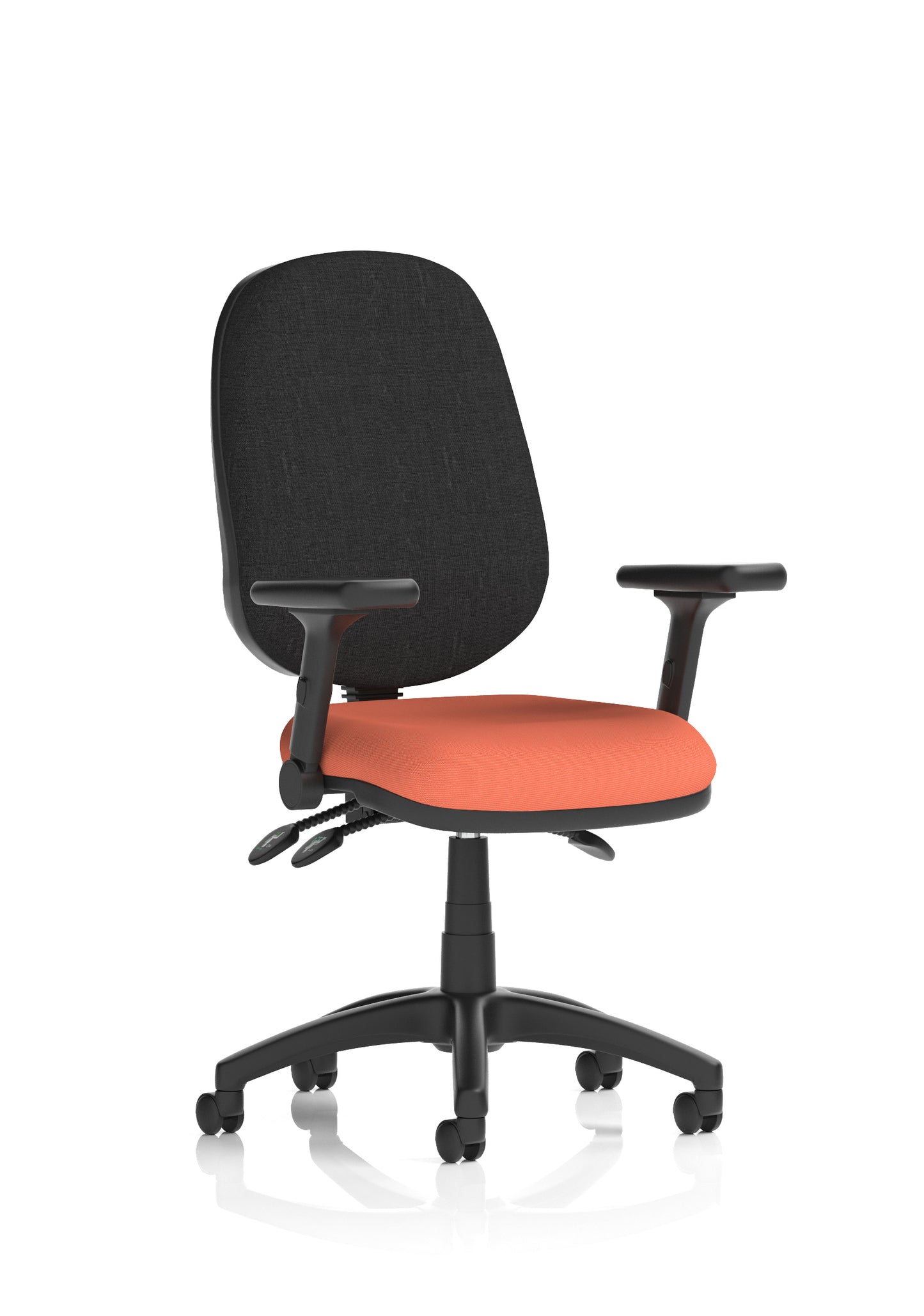 Eclipse Plus III Medium Back Fabric Task Operator Office Chair - Multiple Arm Options - Available in 20 Colour Choices