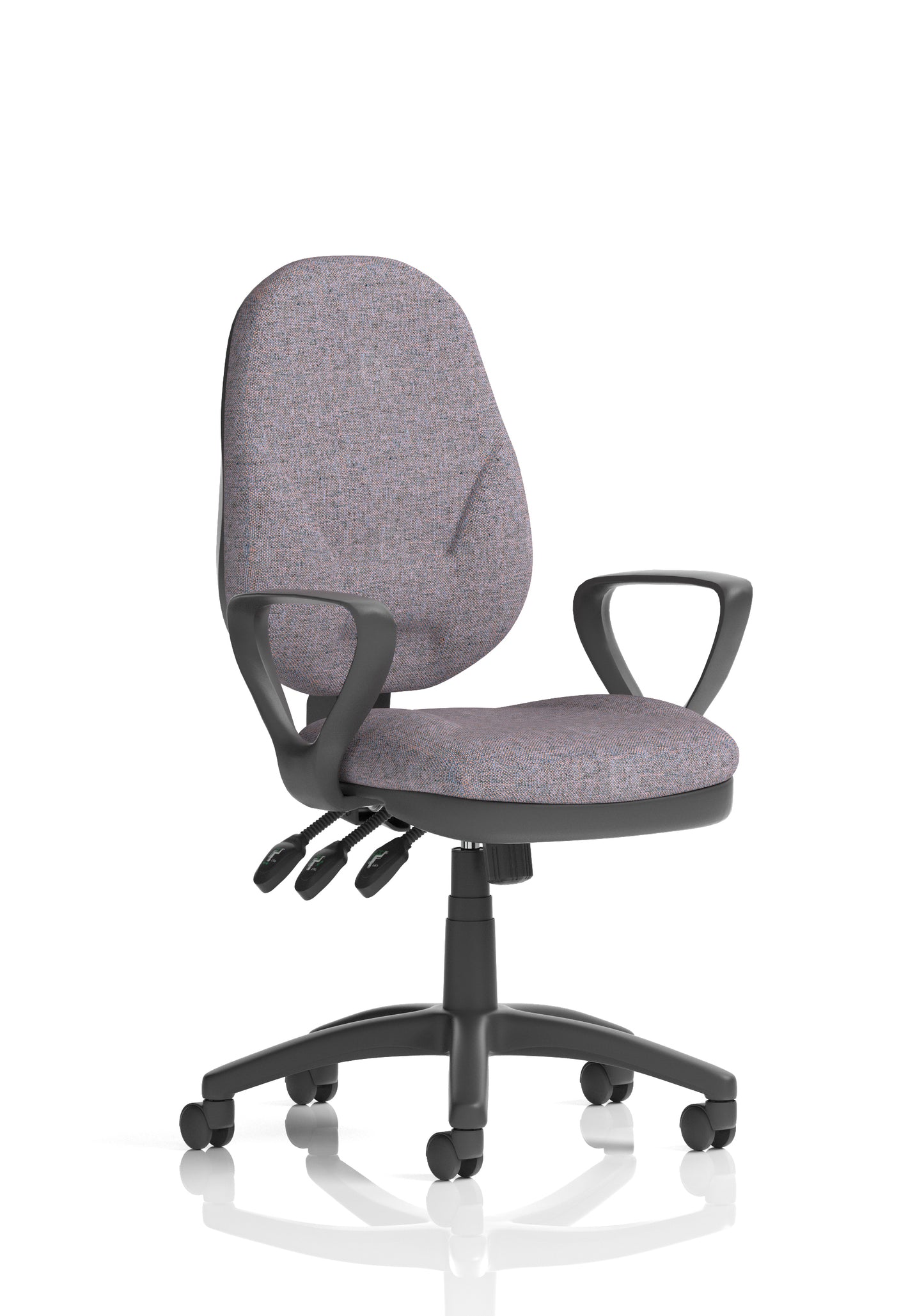 Eclipse Plus XL High Back Fabric Task Operator Office Chair - Multiple Arm Options - Available in 20 Colour Choices