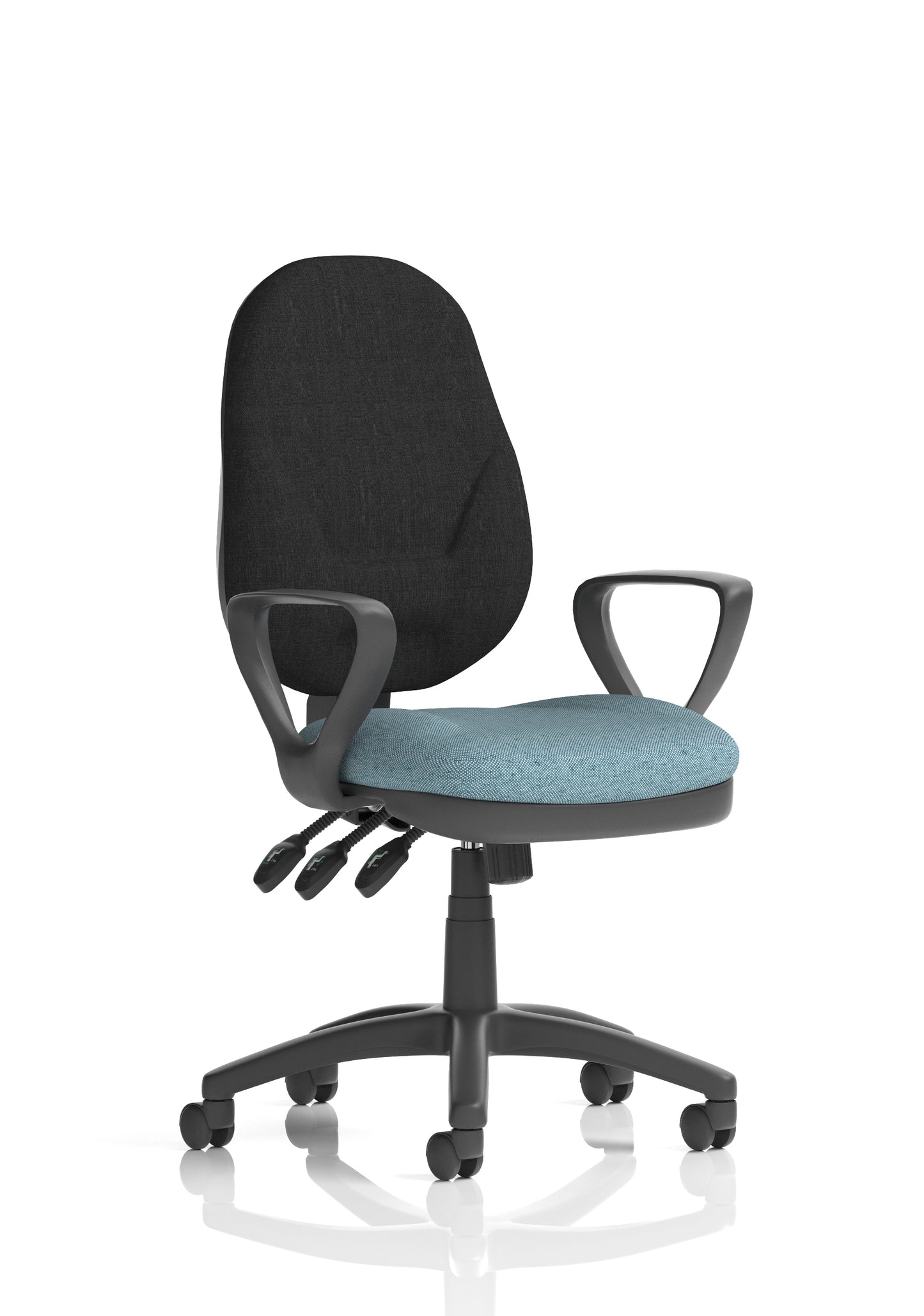 Eclipse Plus XL High Back Fabric Task Operator Office Chair - Multiple Arm Options - Available in 20 Colour Choices