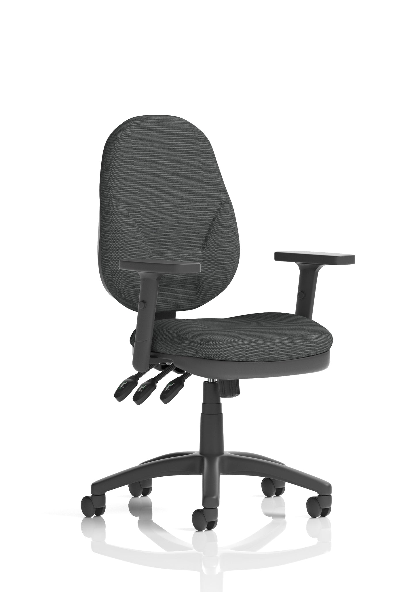 Eclipse Plus XL High Back Fabric Task Operator Office Chair - Multiple Arm Options - Available in 20 Colour Choices