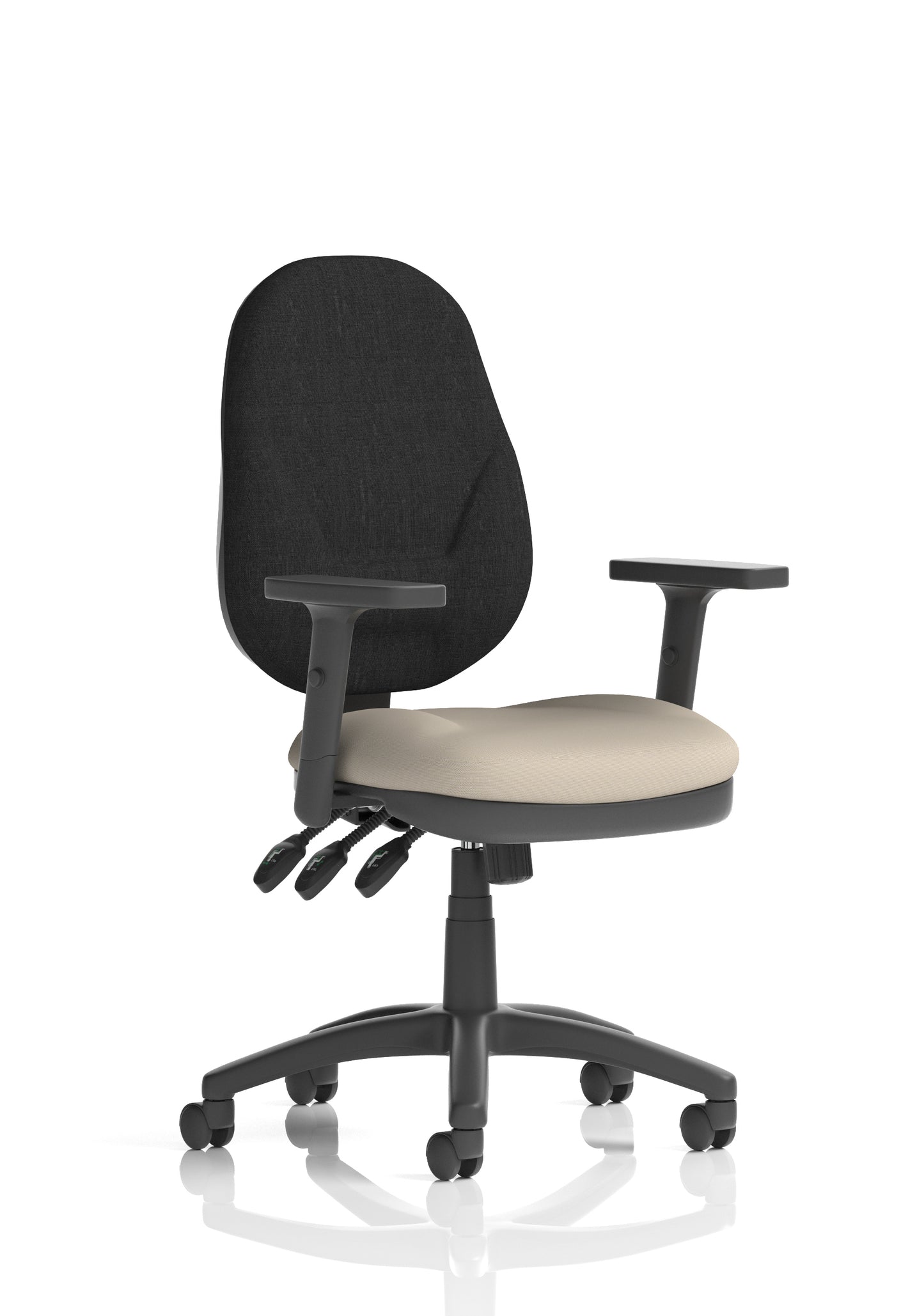 Eclipse Plus XL High Back Fabric Task Operator Office Chair - Multiple Arm Options - Available in 20 Colour Choices