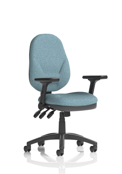 Eclipse Plus XL High Back Fabric Task Operator Office Chair - Multiple Arm Options - Available in 20 Colour Choices