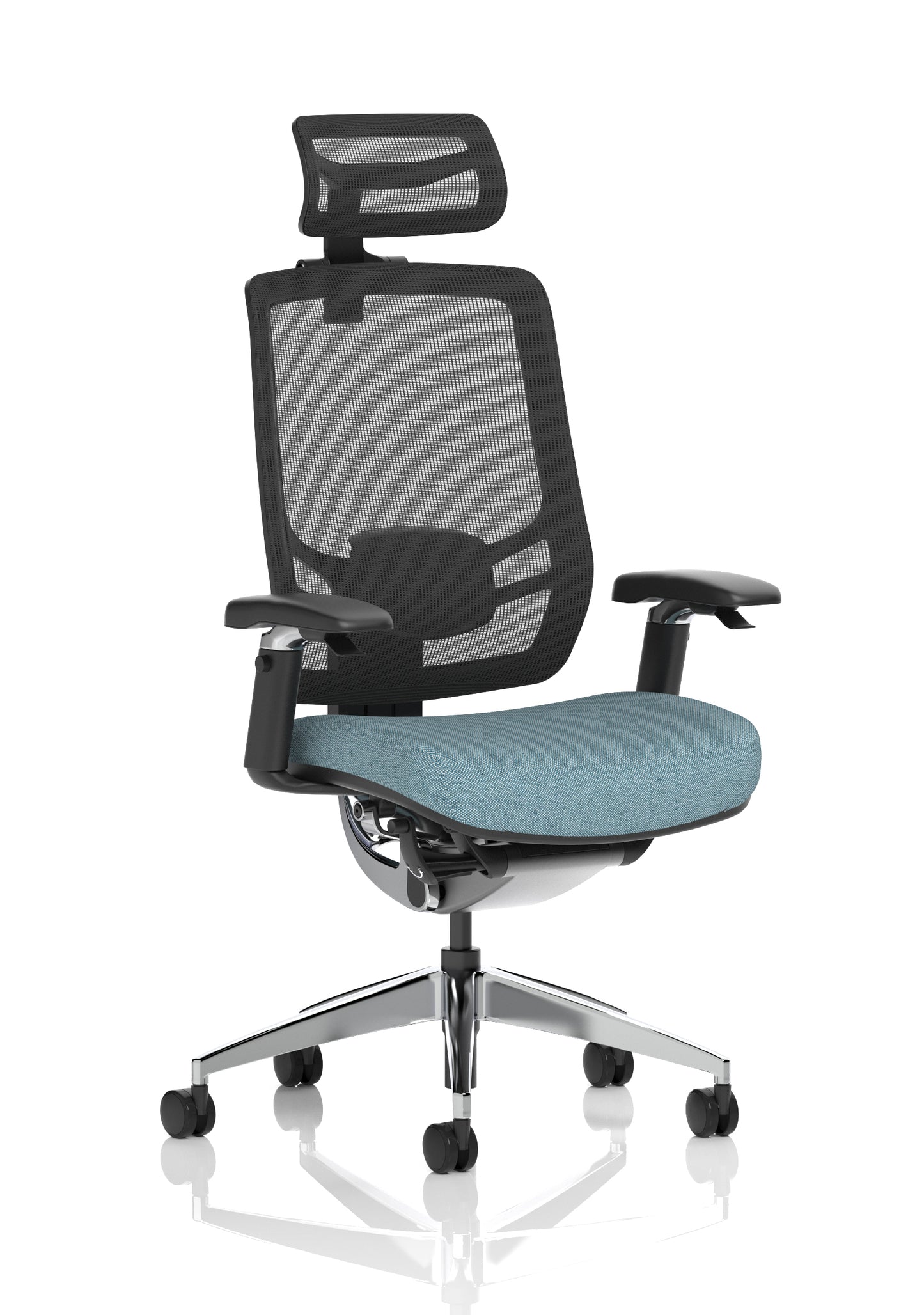 Ergo Click High Back Ergonomic Posture Office Chair with Height Adjustable Arms & Headrest - Available in 20 Colour Choices