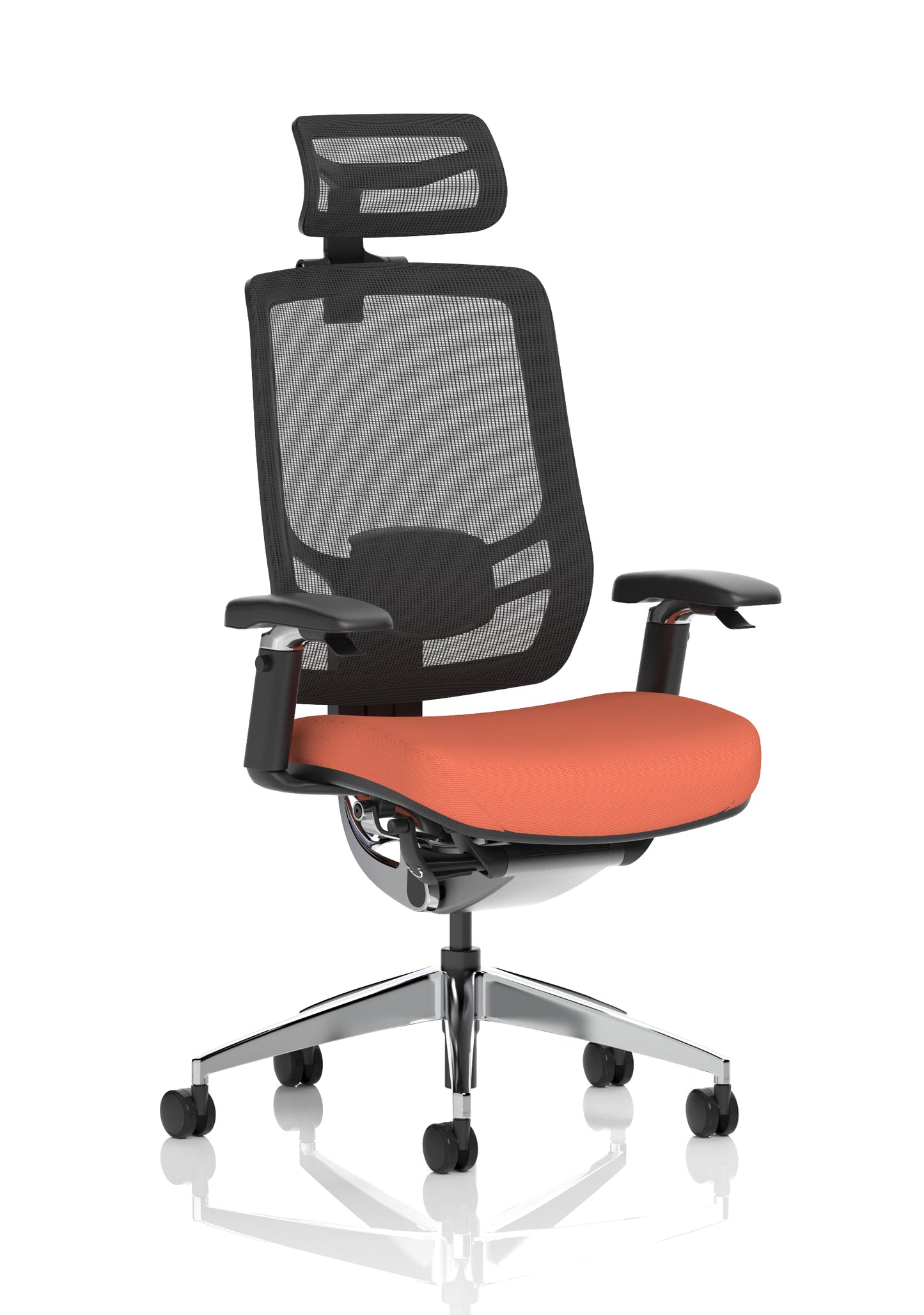 Ergo Click High Back Ergonomic Posture Office Chair with Height Adjustable Arms & Headrest - Available in 20 Colour Choices