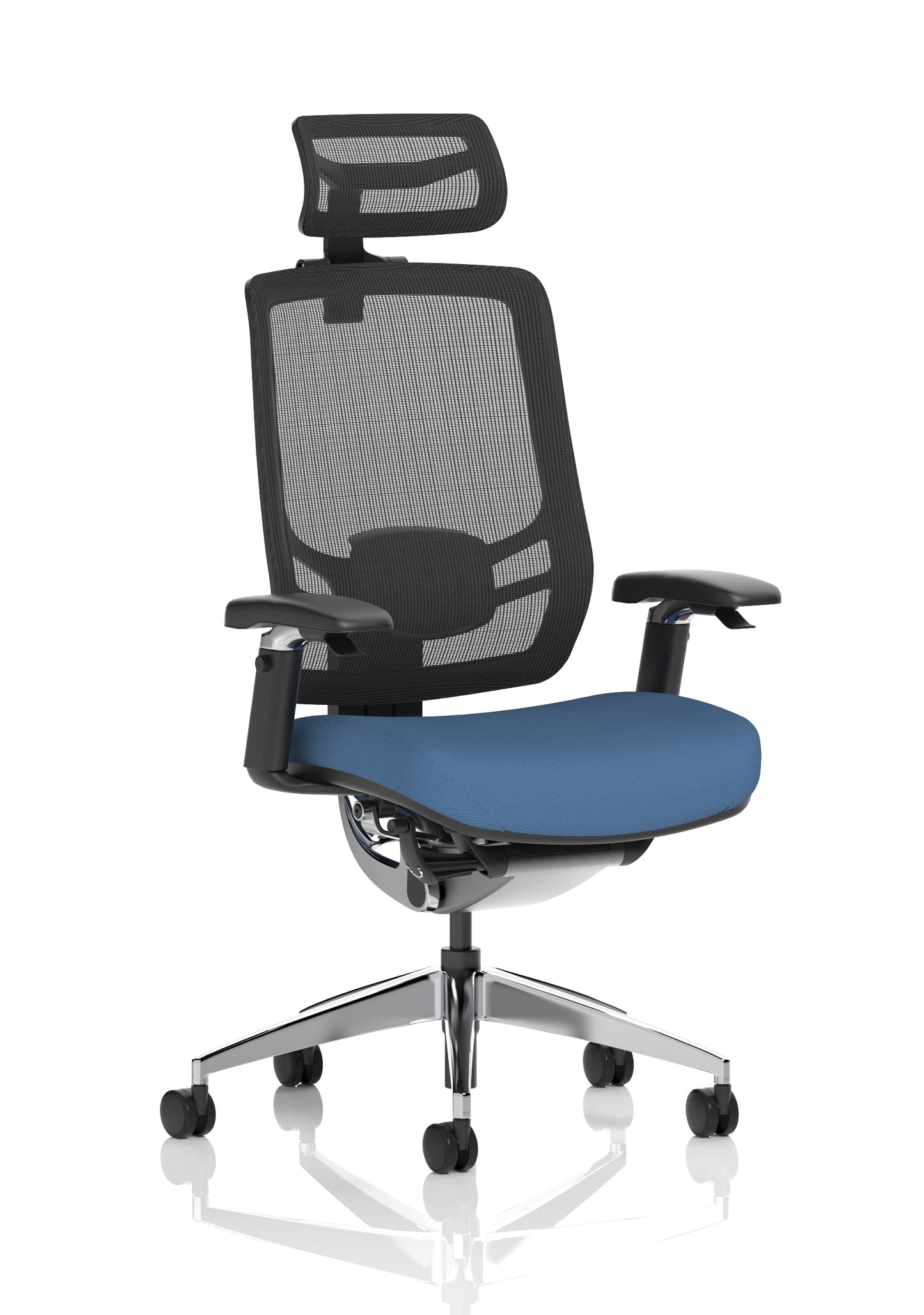 Ergo Click High Back Ergonomic Posture Office Chair with Height Adjustable Arms & Headrest - Available in 20 Colour Choices