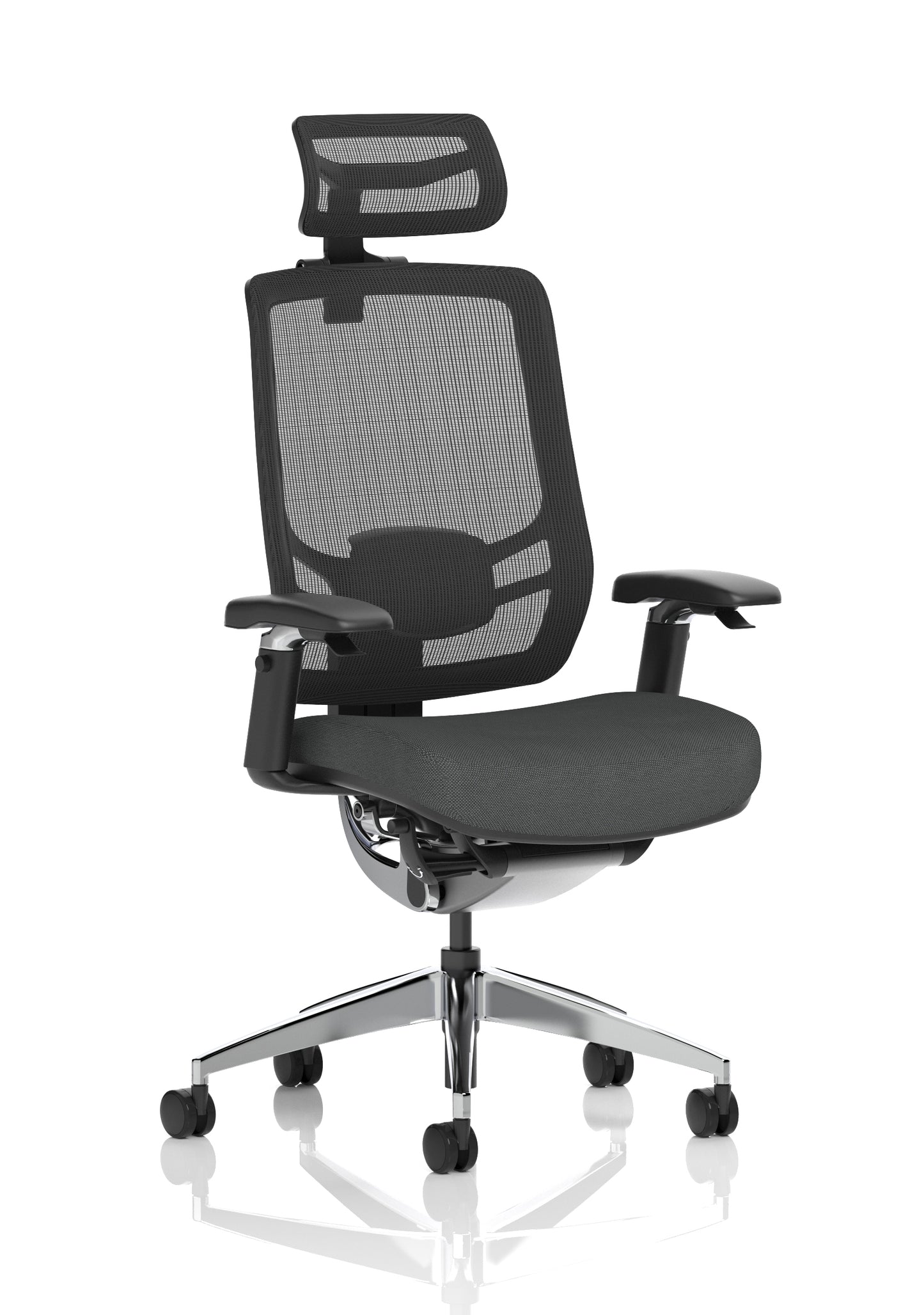 Ergo Click High Back Ergonomic Posture Office Chair with Height Adjustable Arms & Headrest - Available in 20 Colour Choices