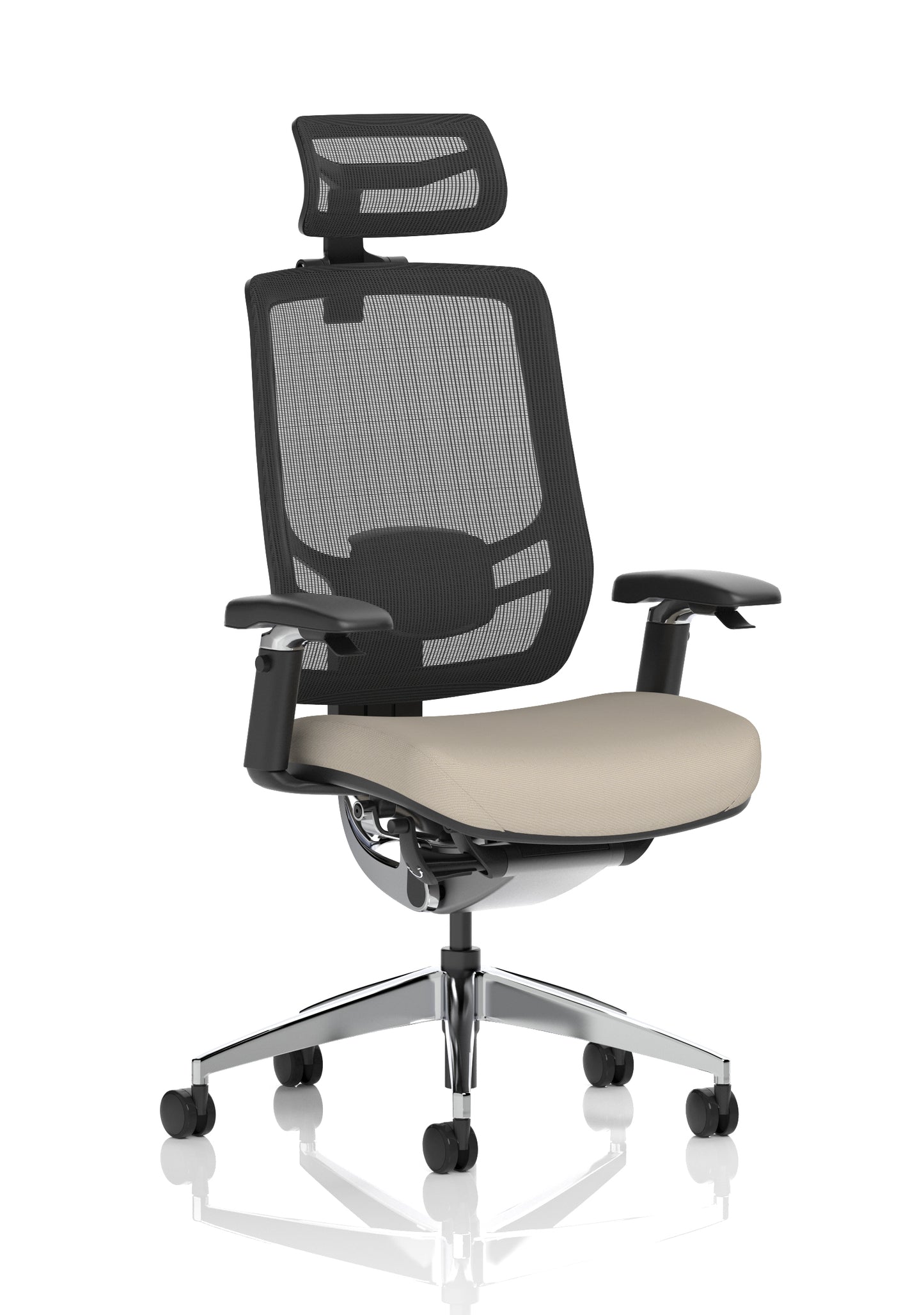 Ergo Click High Back Ergonomic Posture Office Chair with Height Adjustable Arms & Headrest - Available in 20 Colour Choices