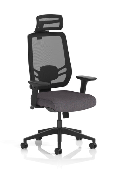 Ergo Twist High Mesh Back Ergonomic Task Operator Office Chair with Height Adjustable Arms - Headrest Options - Available in 20 Colours