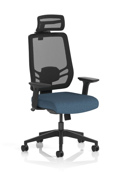 Ergo Twist High Mesh Back Ergonomic Task Operator Office Chair with Height Adjustable Arms - Headrest Options - Available in 20 Colours