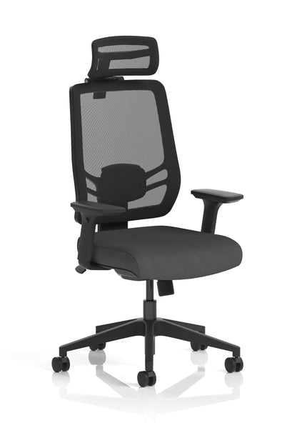 Ergo Twist High Mesh Back Ergonomic Task Operator Office Chair with Height Adjustable Arms - Headrest Options - Available in 20 Colours