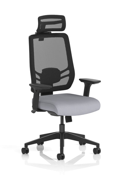 Ergo Twist High Mesh Back Ergonomic Task Operator Office Chair with Height Adjustable Arms - Headrest Options - Available in 20 Colours