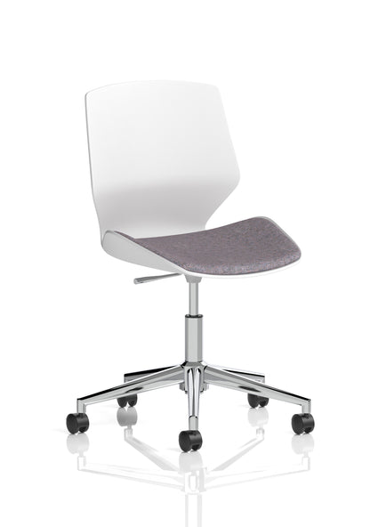 Florence White Frame Fabric Office Chair - Multiple Colour Options
