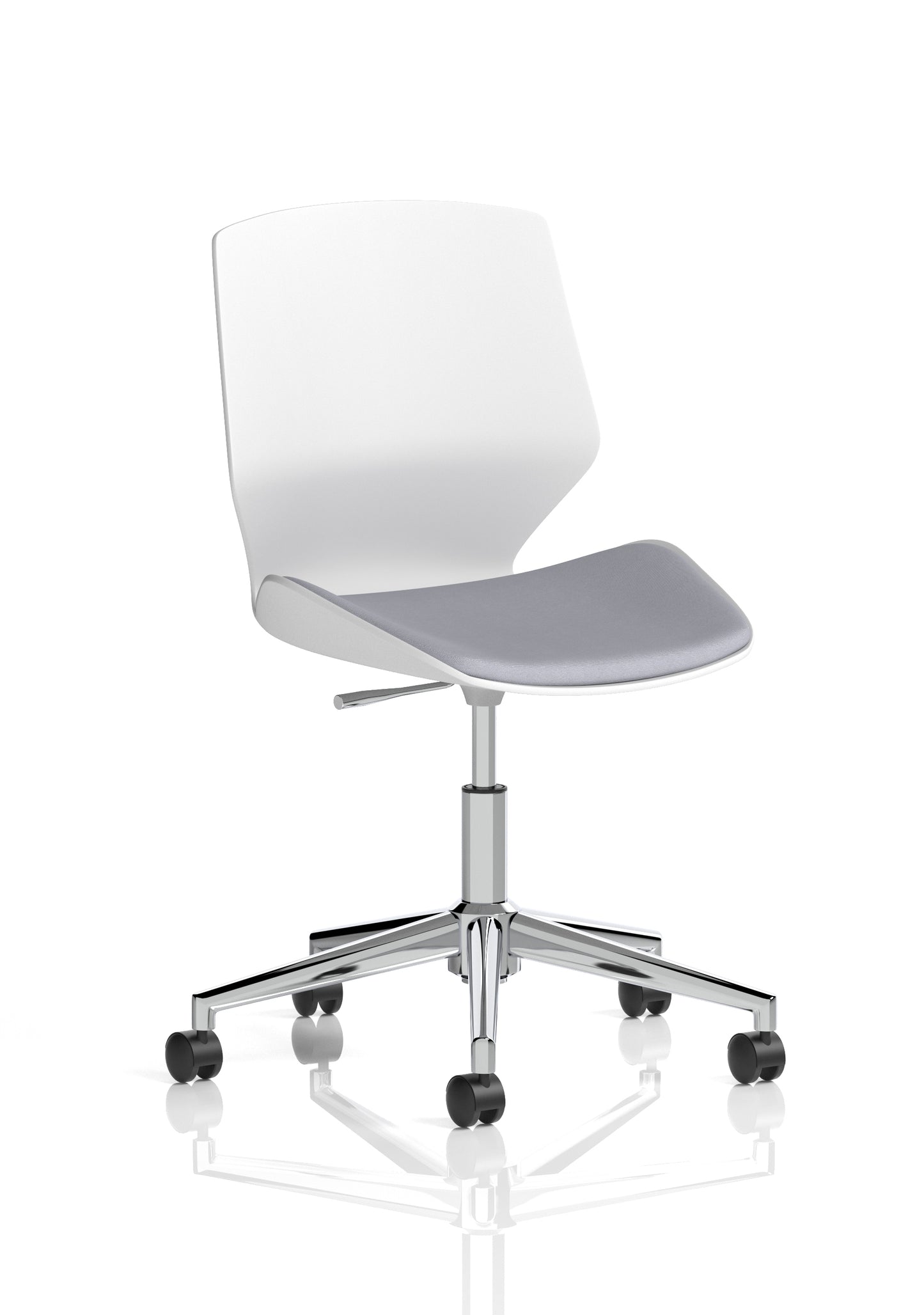 Florence White Frame Fabric Office Chair - Multiple Colour Options