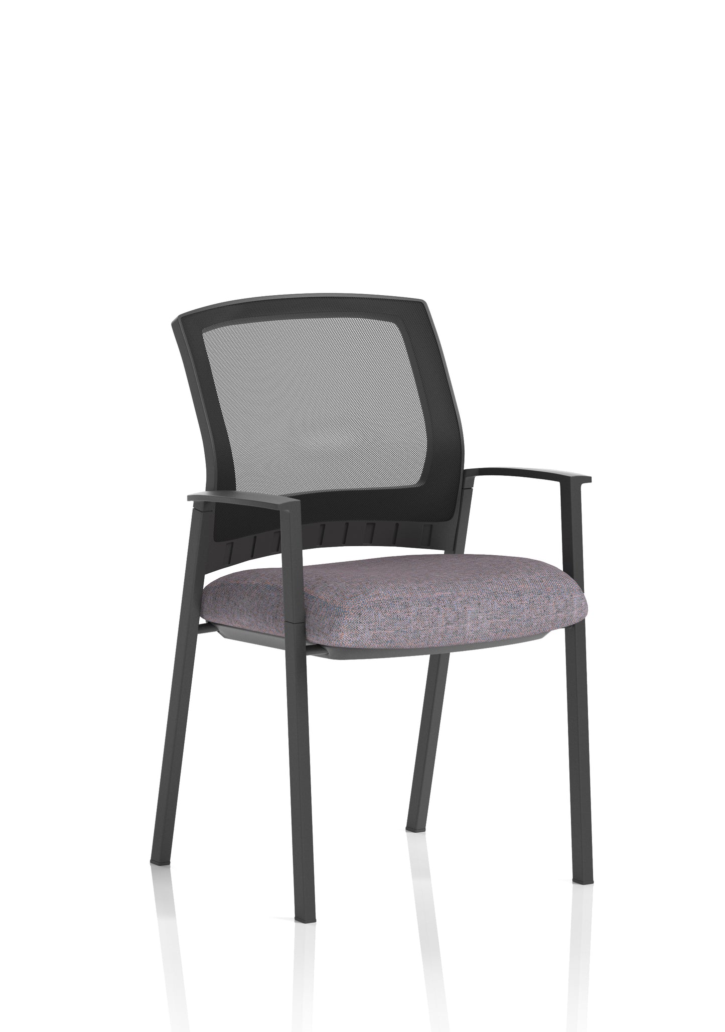 Metro Medium Mesh Back Stacking Visitor Chair with Fixed Arms - Available in 20 Colour Choices