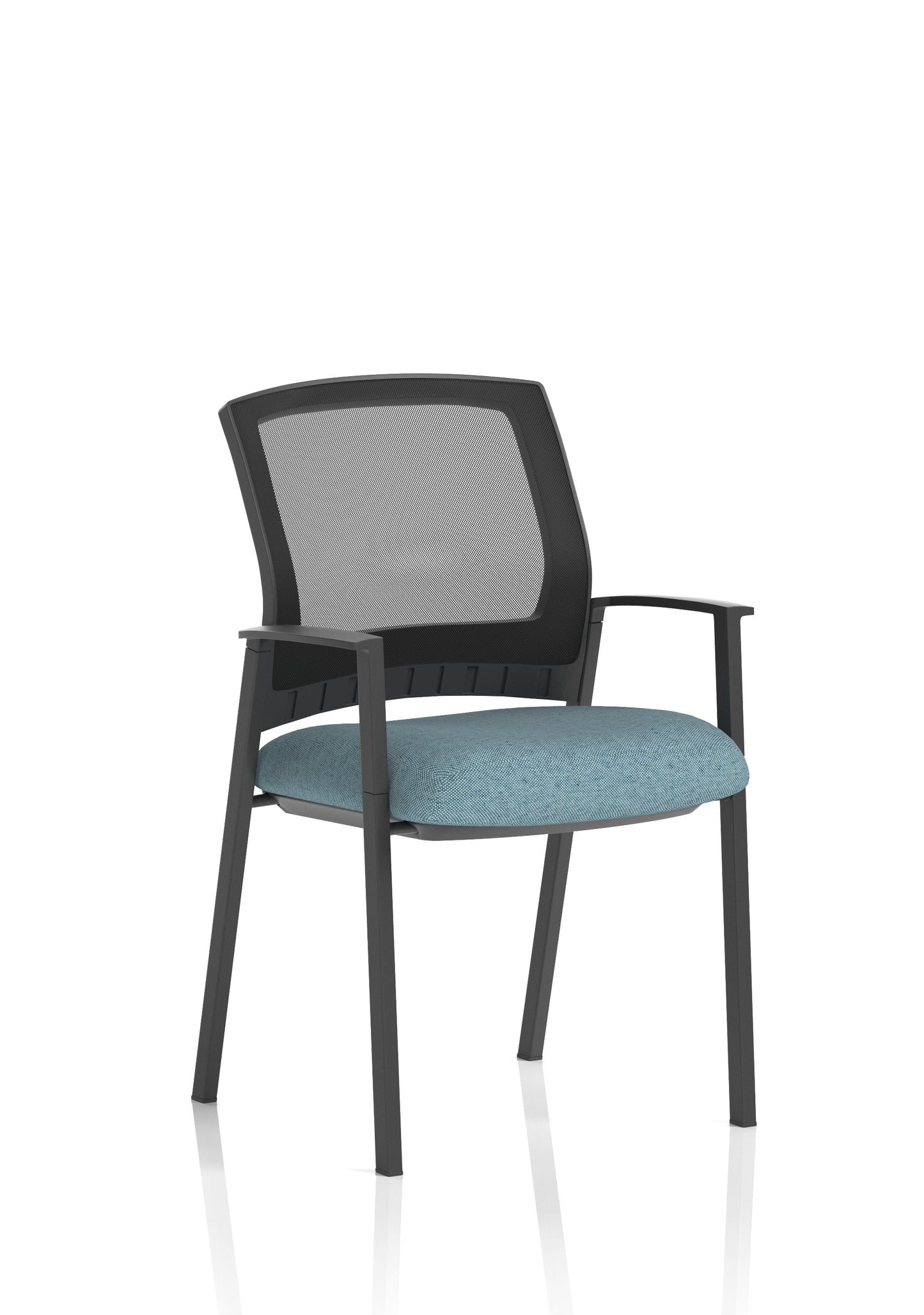 Metro Medium Mesh Back Stacking Visitor Chair with Fixed Arms - Available in 20 Colour Choices