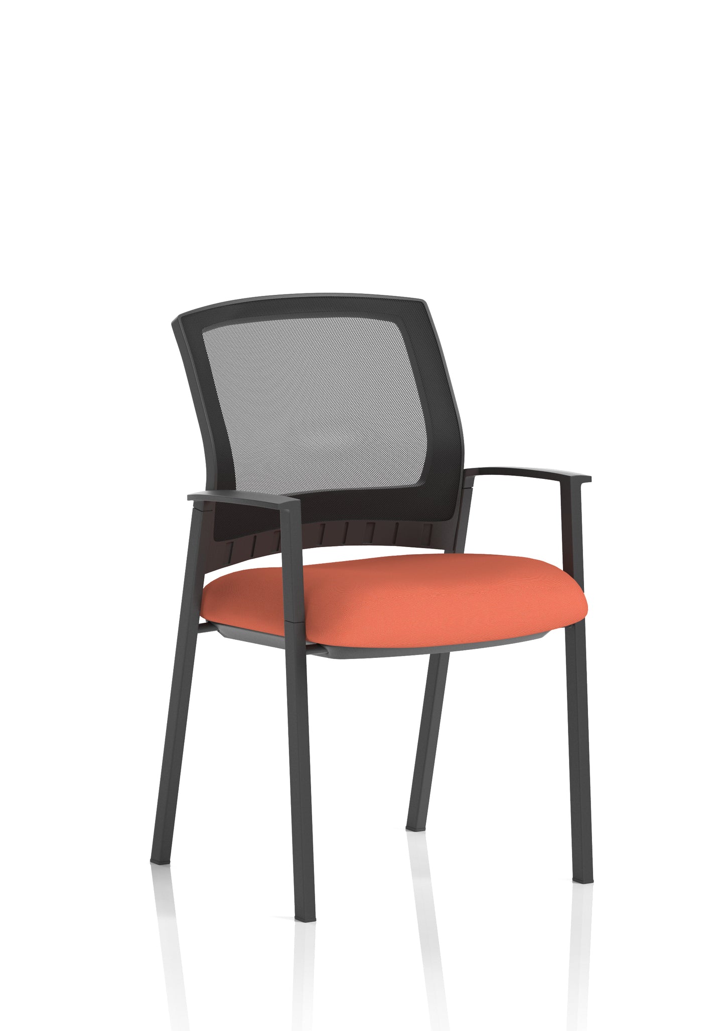 Metro Medium Mesh Back Stacking Visitor Chair with Fixed Arms - Available in 20 Colour Choices