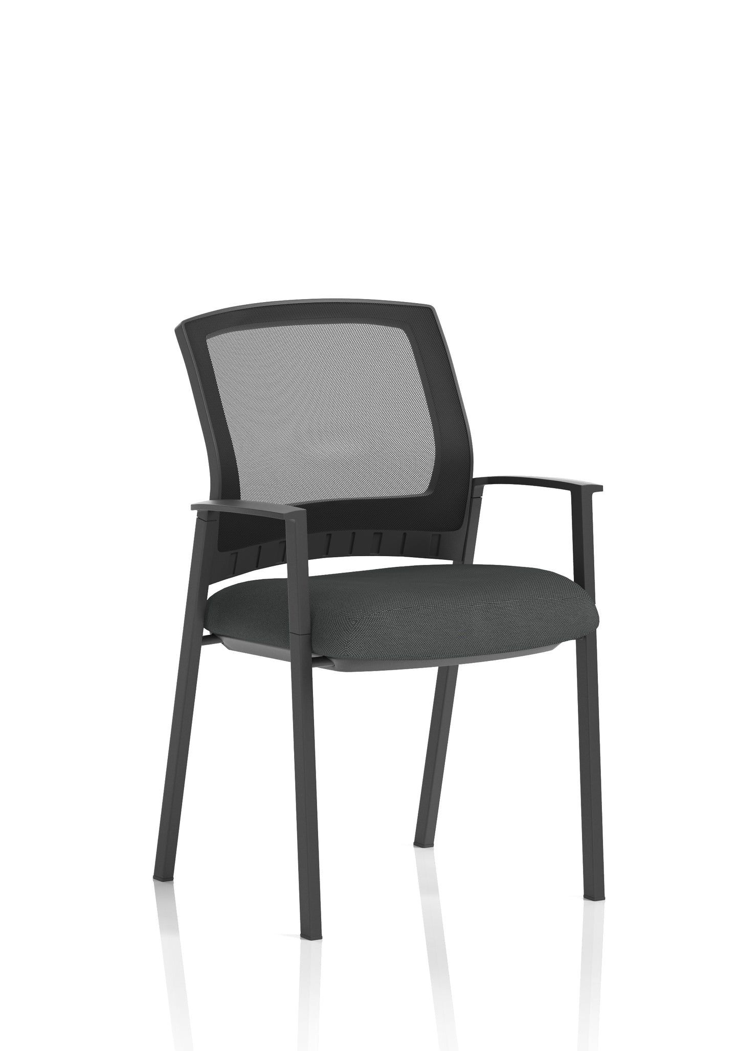 Metro Medium Mesh Back Stacking Visitor Chair with Fixed Arms - Available in 20 Colour Choices