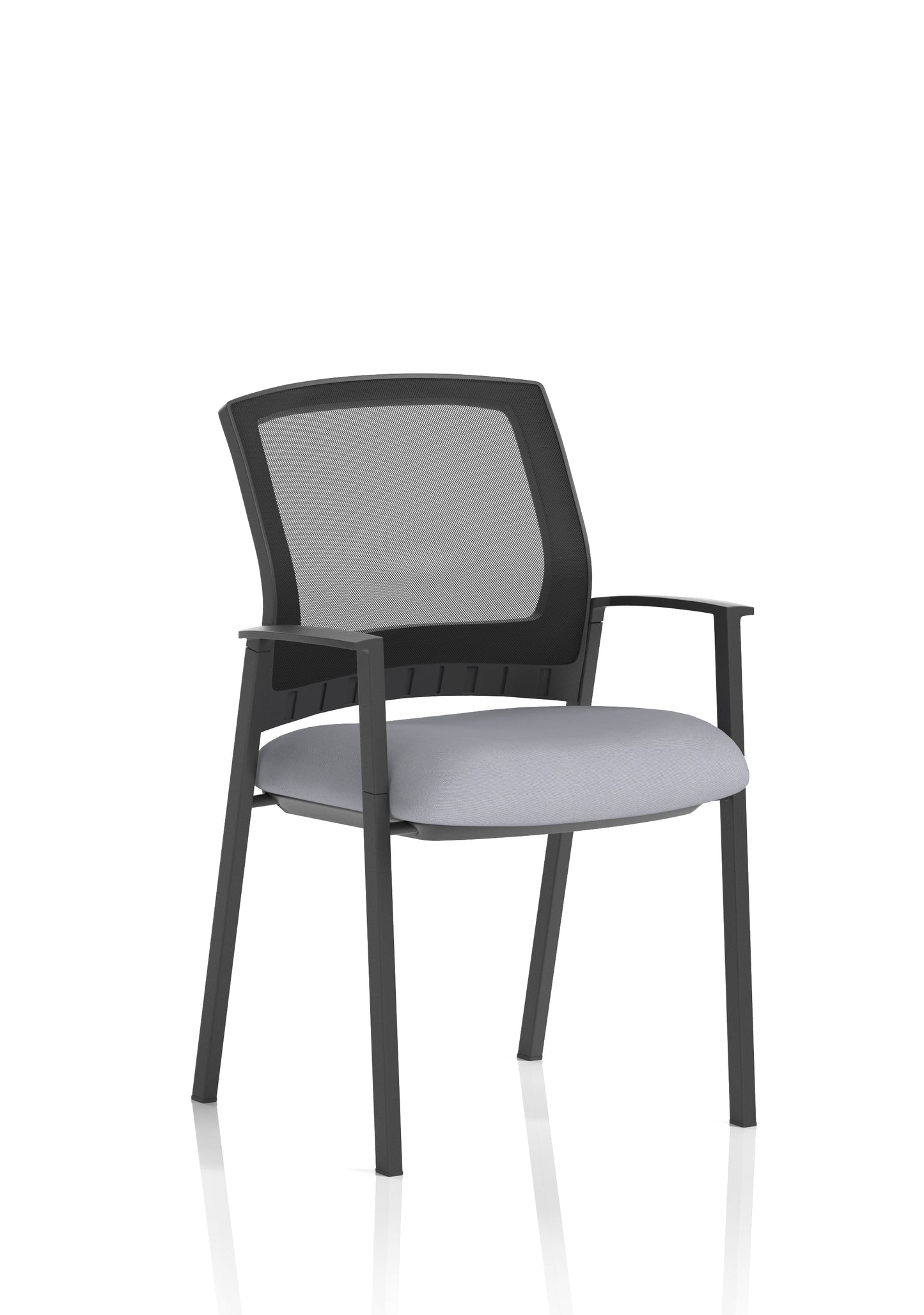 Metro Medium Mesh Back Stacking Visitor Chair with Fixed Arms - Available in 20 Colour Choices