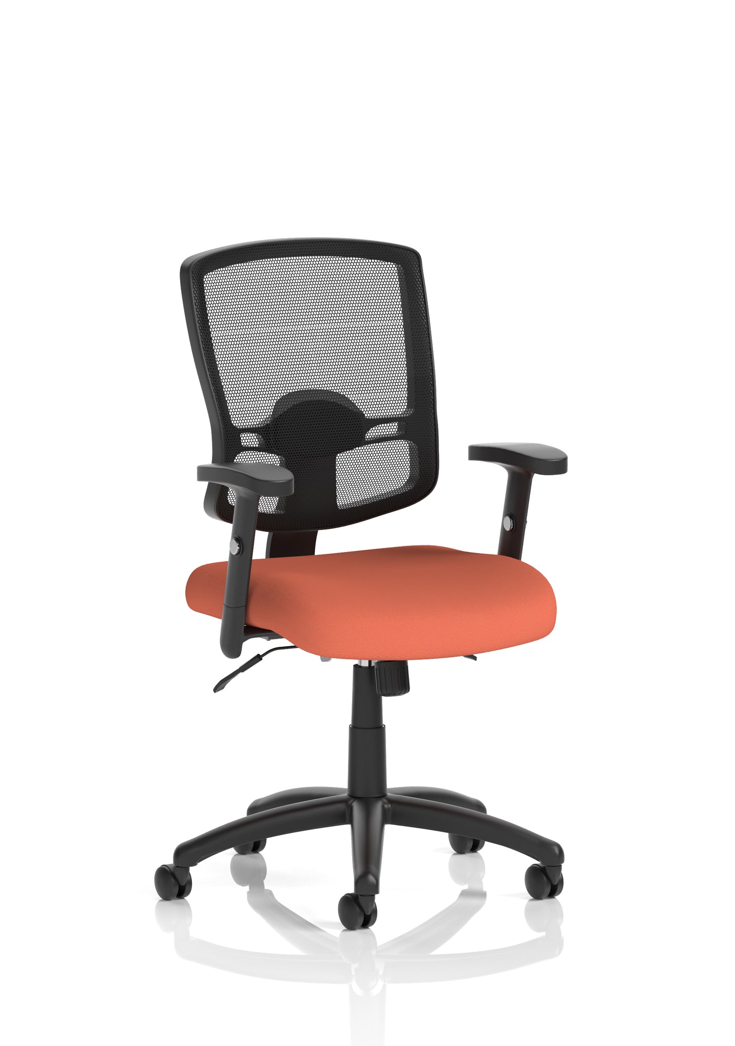 Portland II Medium Mesh Back Task Operator Office Chair with Height Adjustable Arms - Available in 20 Colour Choices