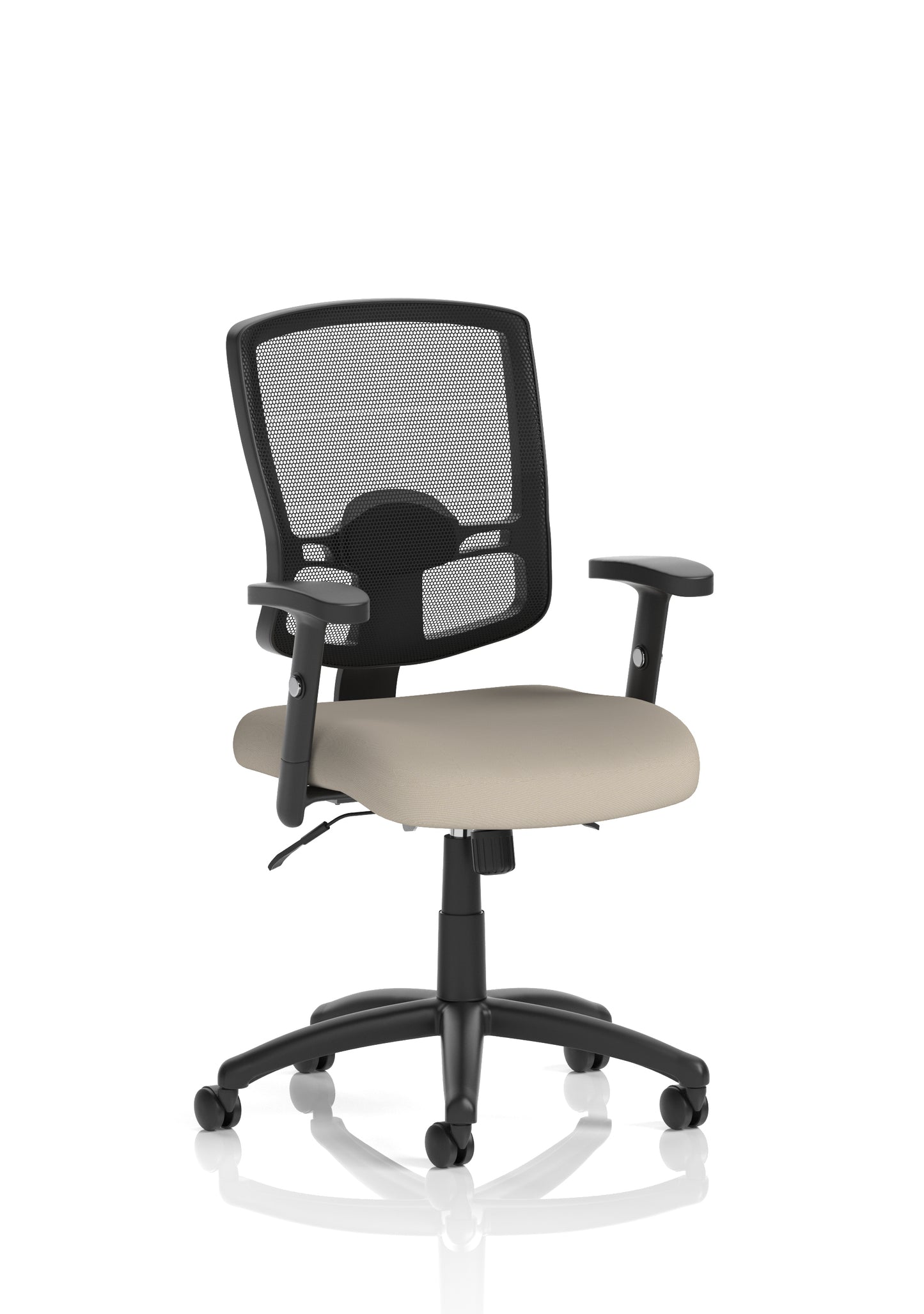 Portland II Medium Mesh Back Task Operator Office Chair with Height Adjustable Arms - Available in 20 Colour Choices