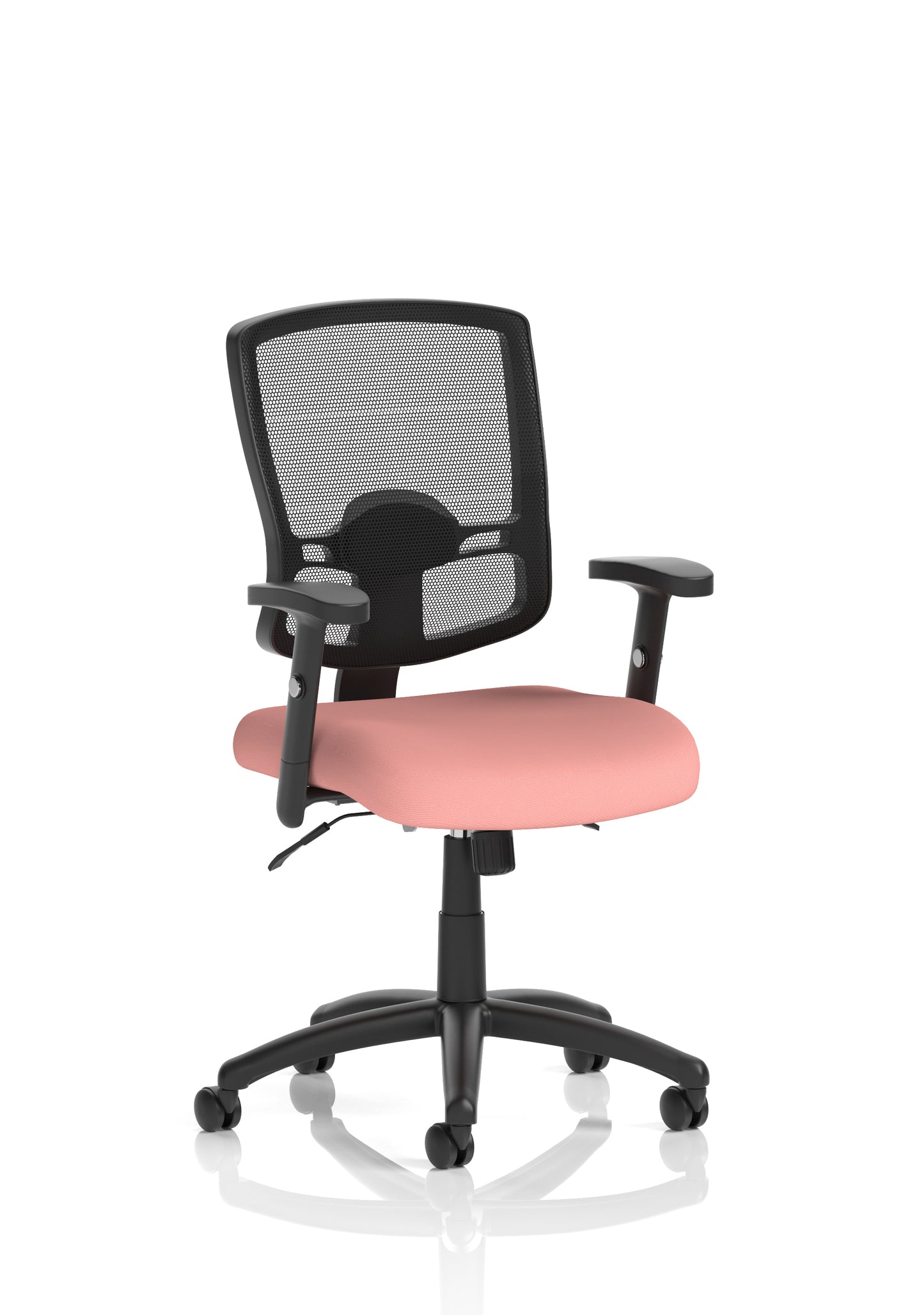 Portland II Medium Mesh Back Task Operator Office Chair with Height Adjustable Arms - Available in 20 Colour Choices