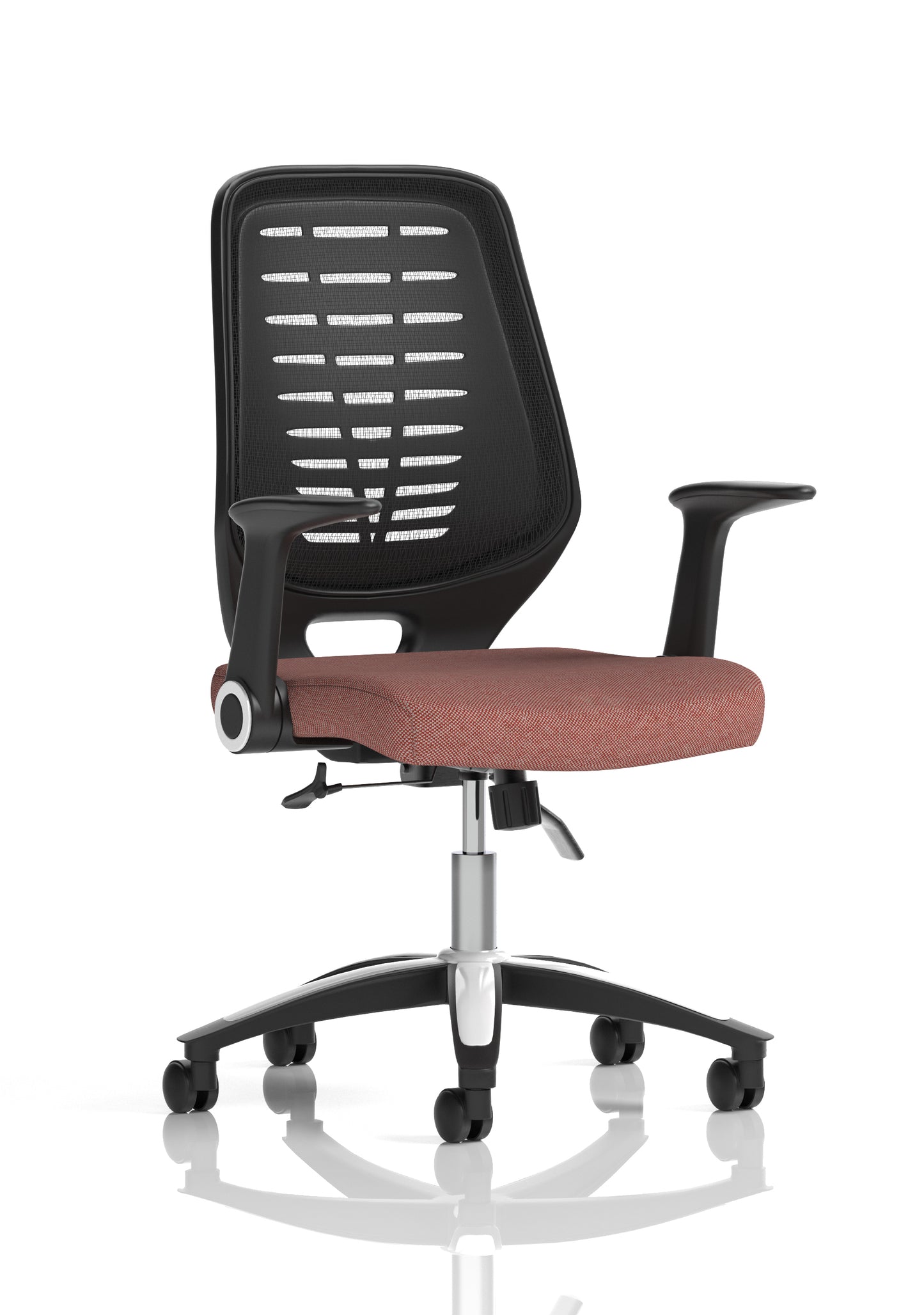 Relay Medium Mesh Back Task Operator Office Chair with Folding or Height Adjustable Arms - Available in 20 Colour Choices