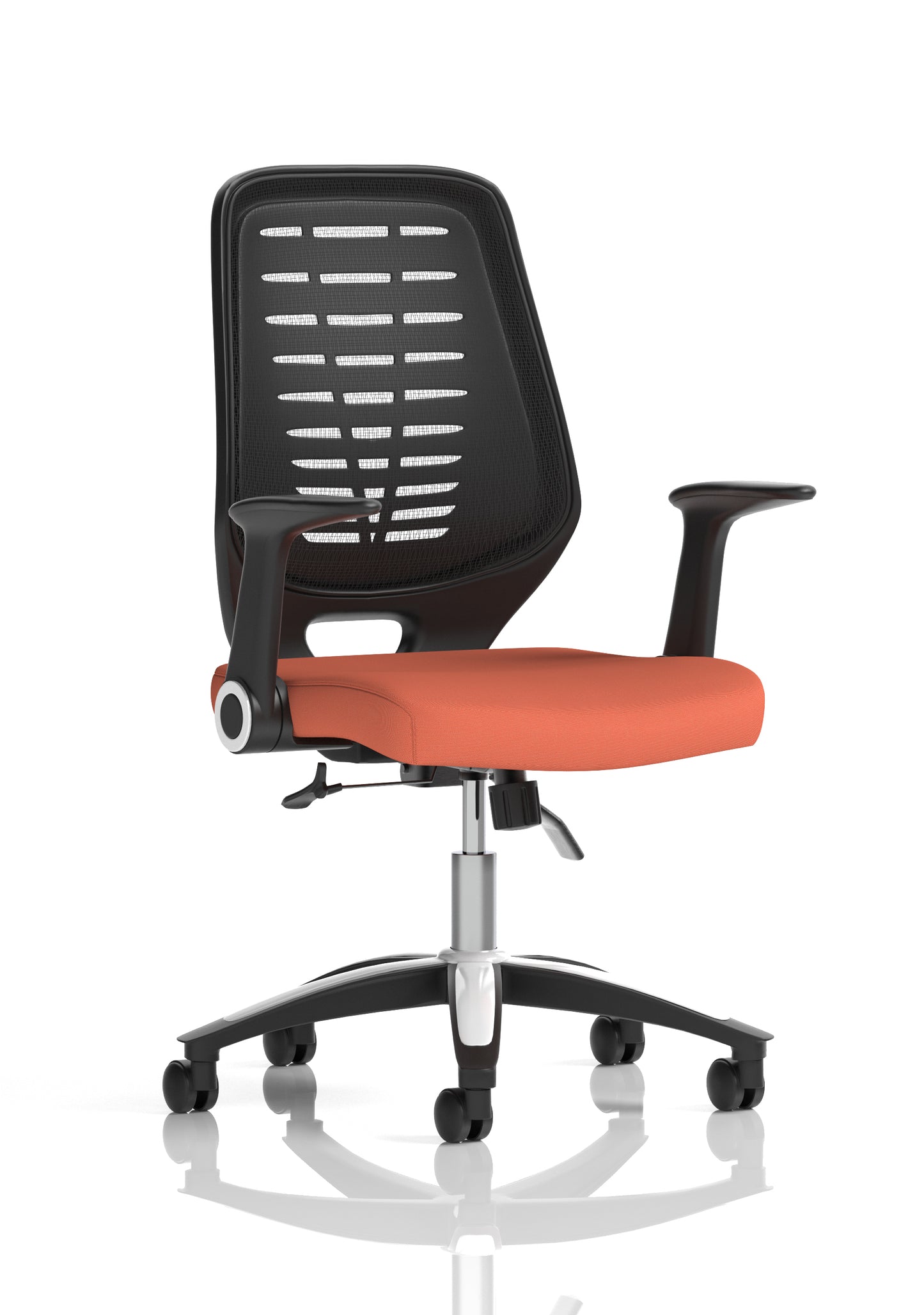 Relay Medium Mesh Back Task Operator Office Chair with Folding or Height Adjustable Arms - Available in 20 Colour Choices