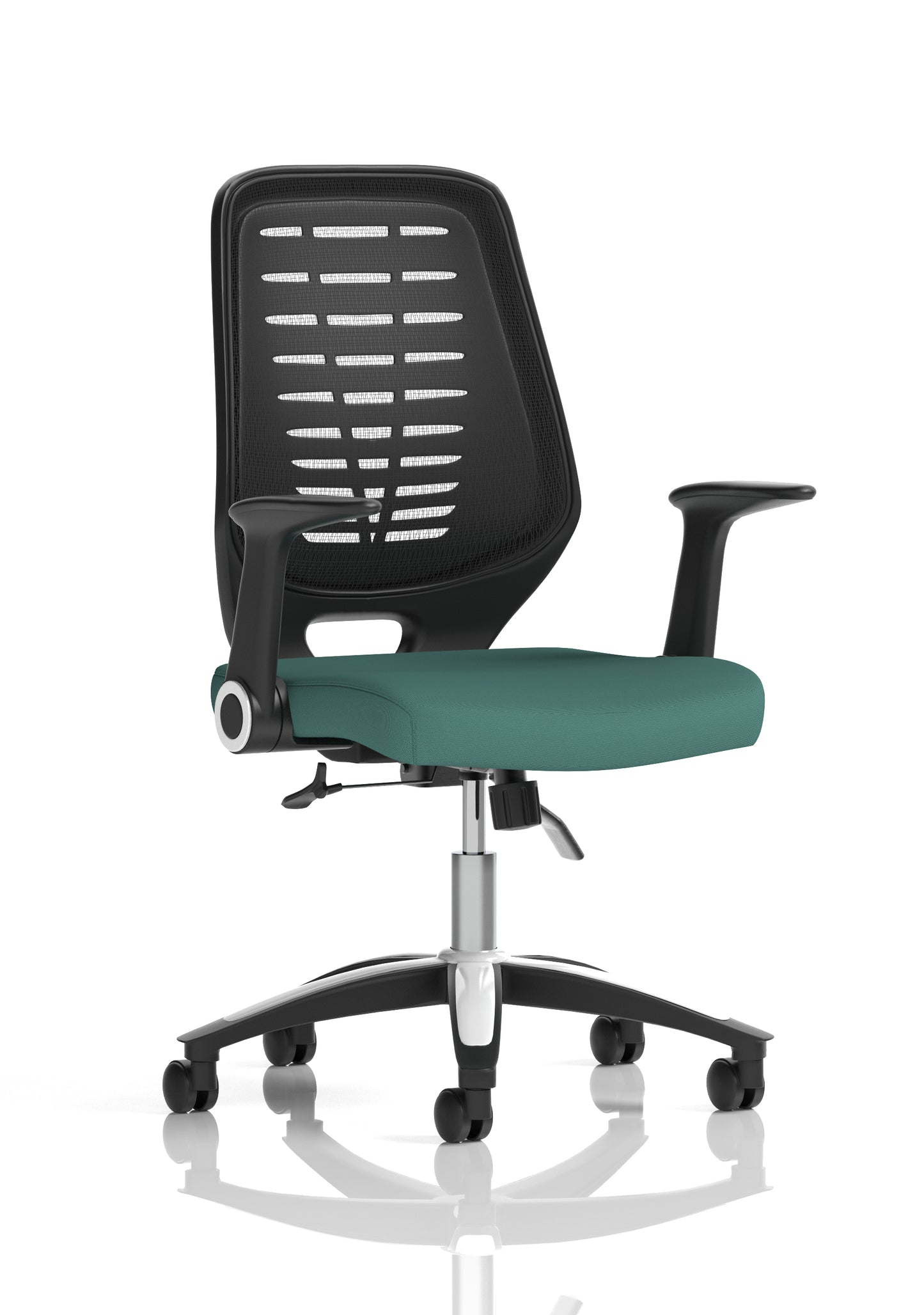 Relay Medium Mesh Back Task Operator Office Chair with Folding or Height Adjustable Arms - Available in 20 Colour Choices