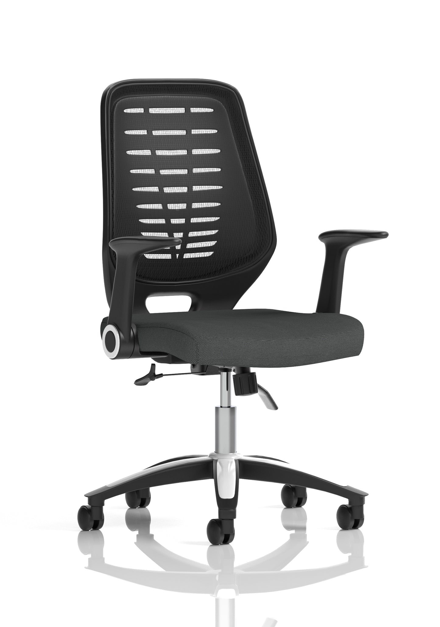Relay Medium Mesh Back Task Operator Office Chair with Folding or Height Adjustable Arms - Available in 20 Colour Choices