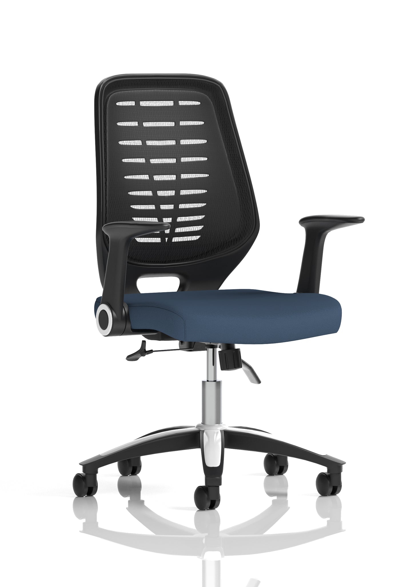 Relay Medium Mesh Back Task Operator Office Chair with Folding or Height Adjustable Arms - Available in 20 Colour Choices