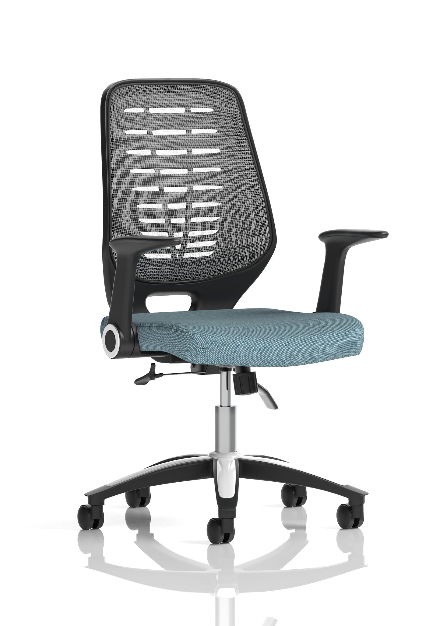 Relay Medium Mesh Back Task Operator Office Chair with Folding or Height Adjustable Arms - Available in 20 Colour Choices