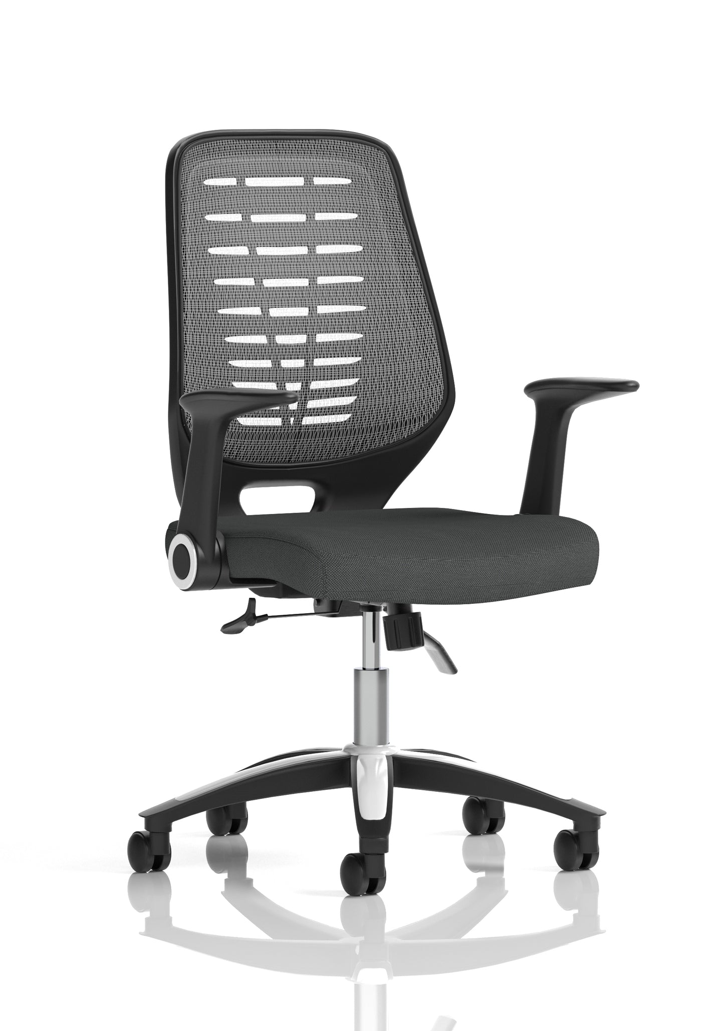 Relay Medium Mesh Back Task Operator Office Chair with Folding or Height Adjustable Arms - Available in 20 Colour Choices